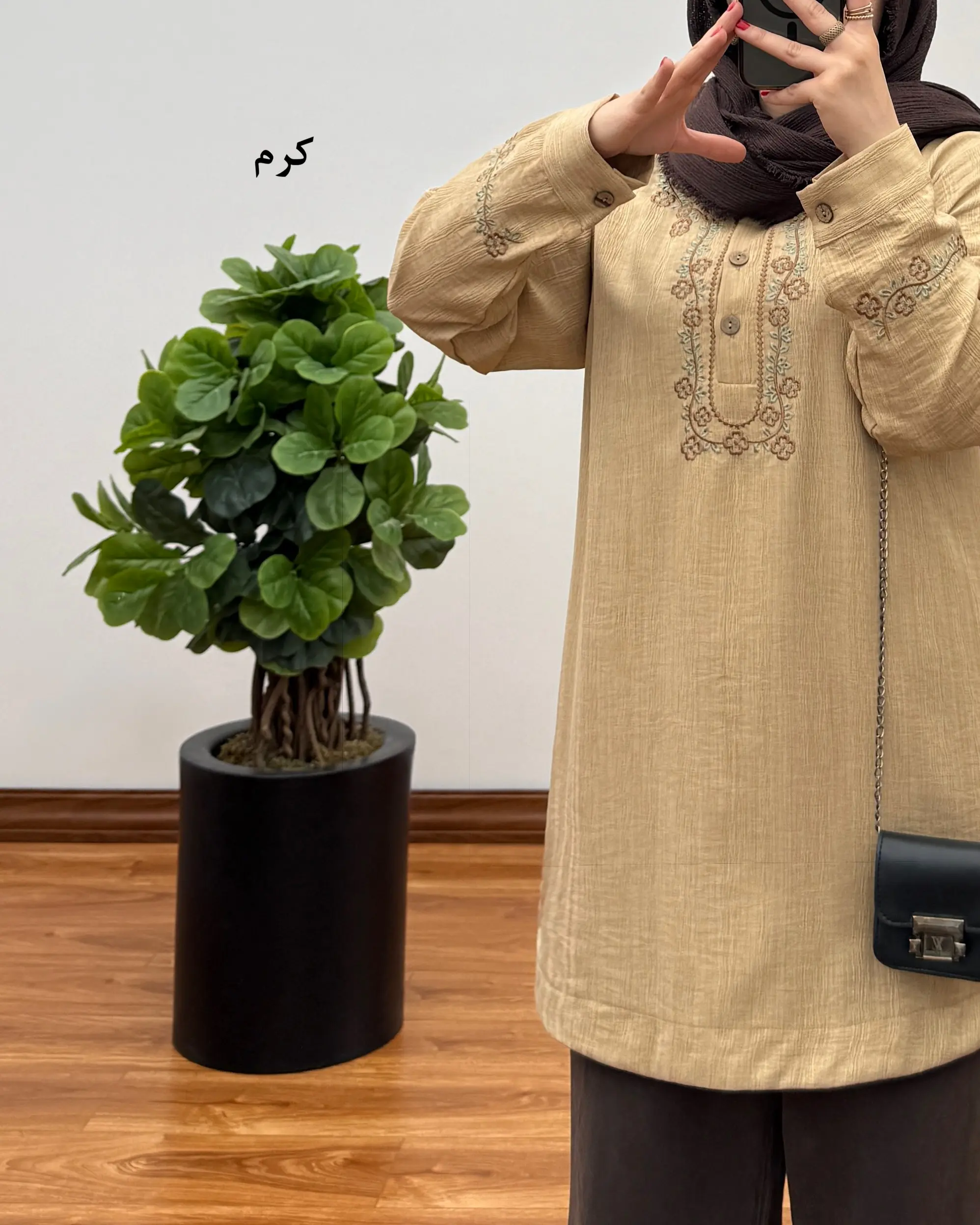 مانتو کوتاه بهاره مدل روژین