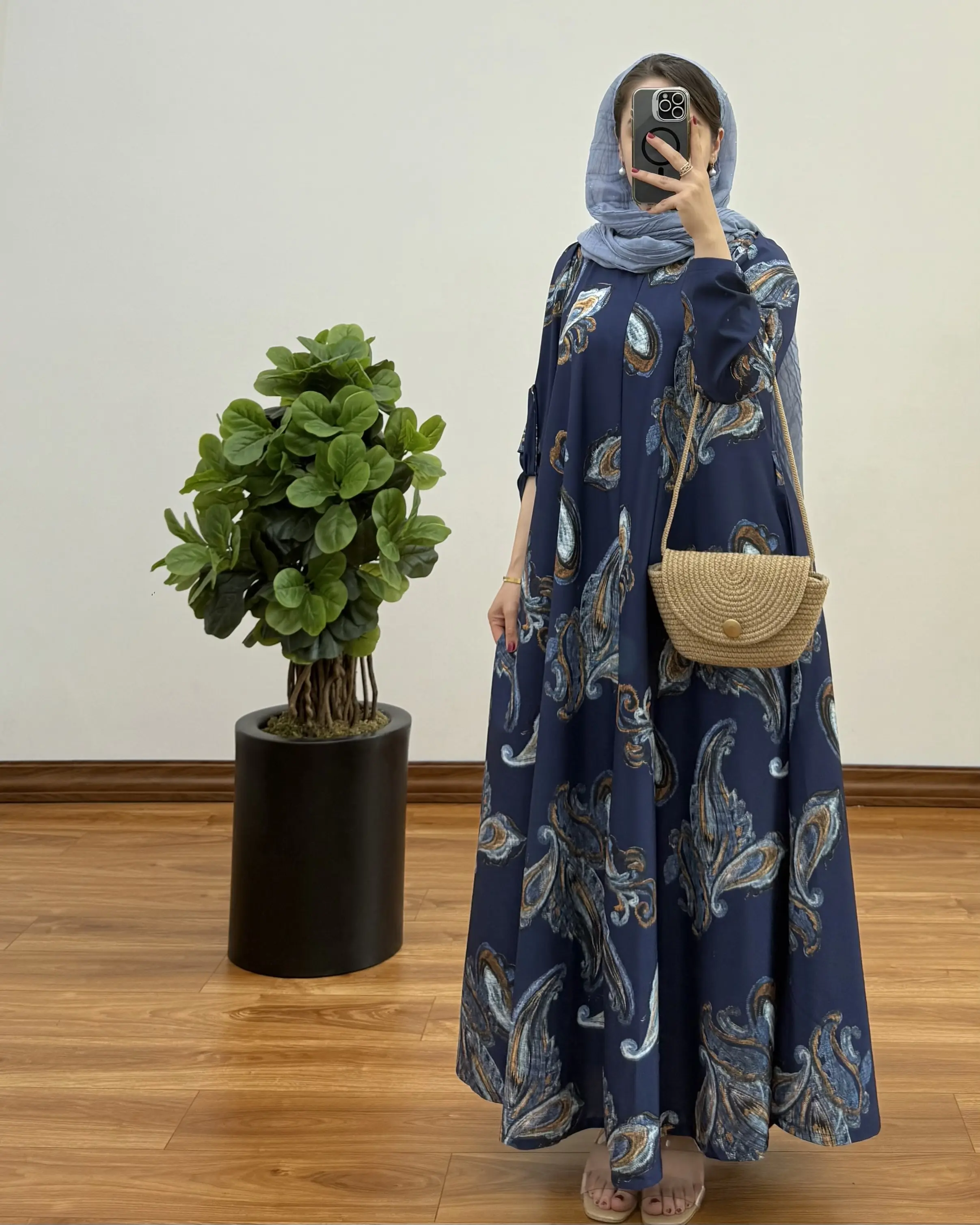 پیراهن مانتویی ایتالیایی ترمه 5