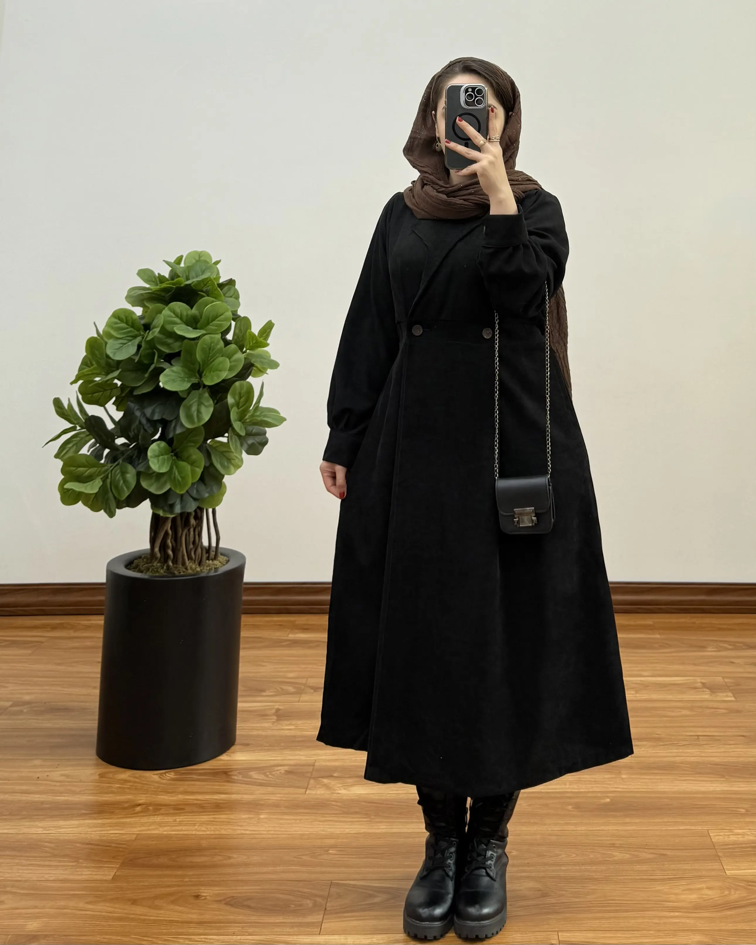 مانتو کبریتی بلند غزال