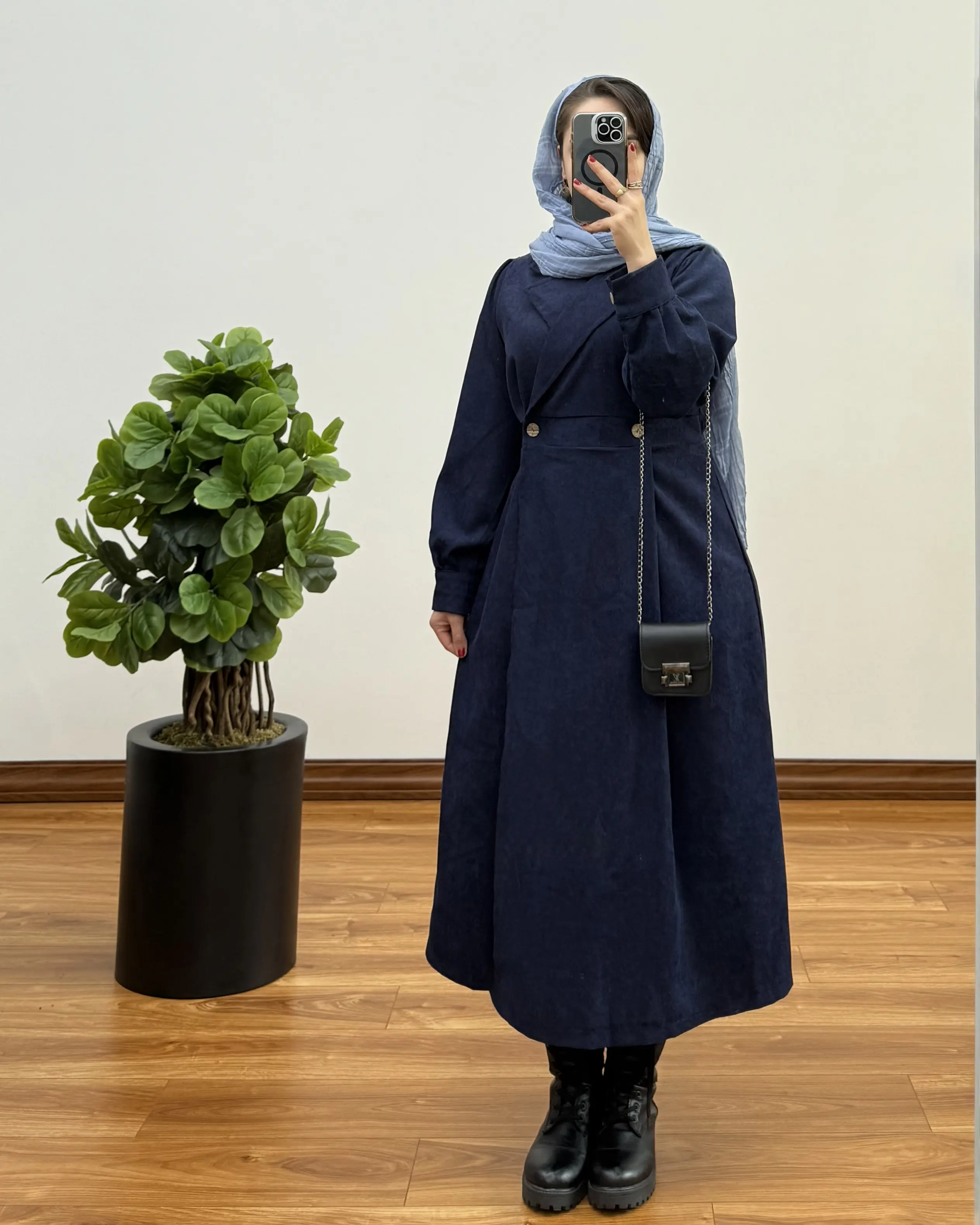 مانتو کبریتی بلند غزال