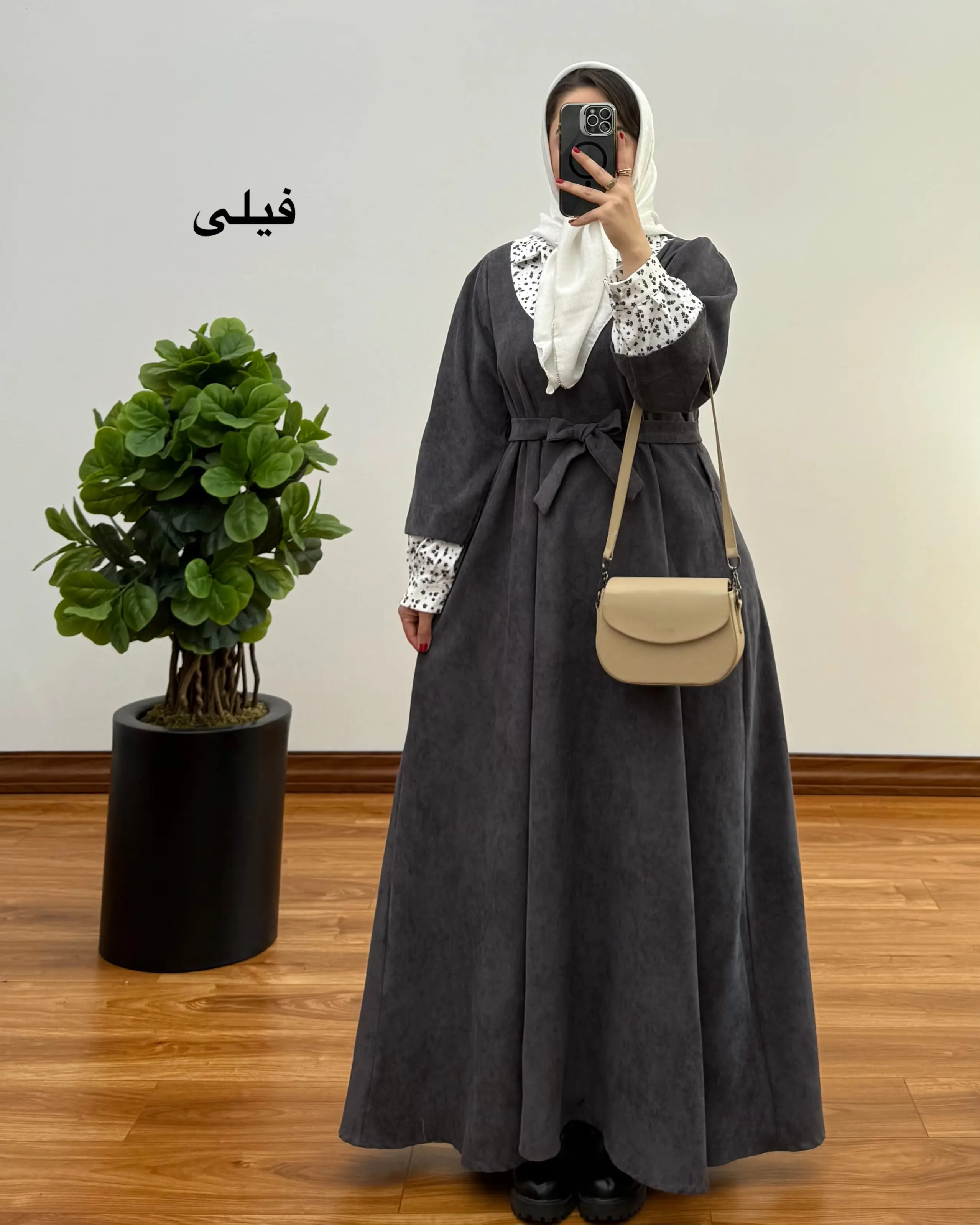 پیراهن مانتویی سوپر کلوش مهرانه