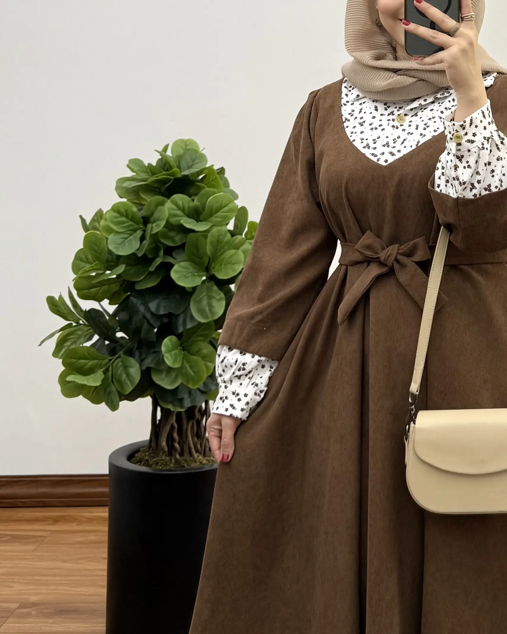 پیراهن مانتویی سوپر کلوش مهرانه