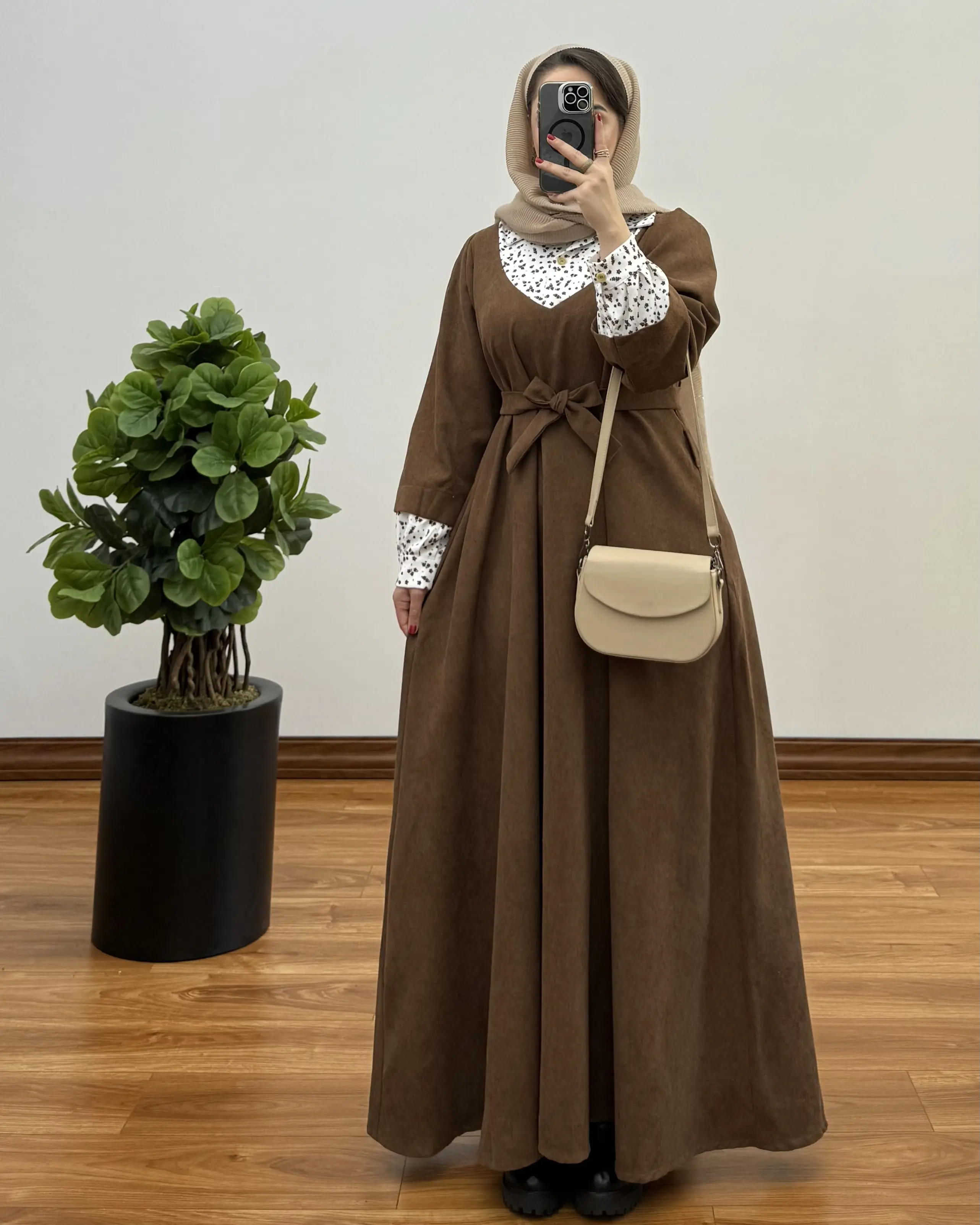 پیراهن مانتویی سوپر کلوش مهرانه