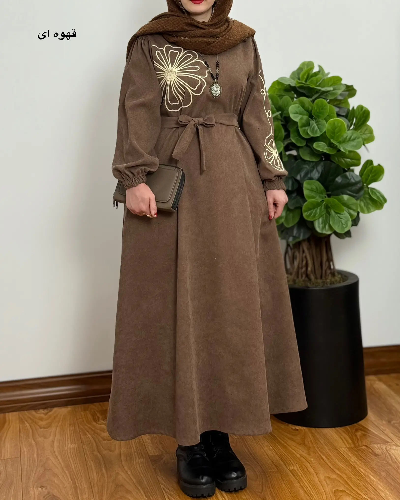 پیراهن مانتویی سوپر کلوش مهتاب ۱