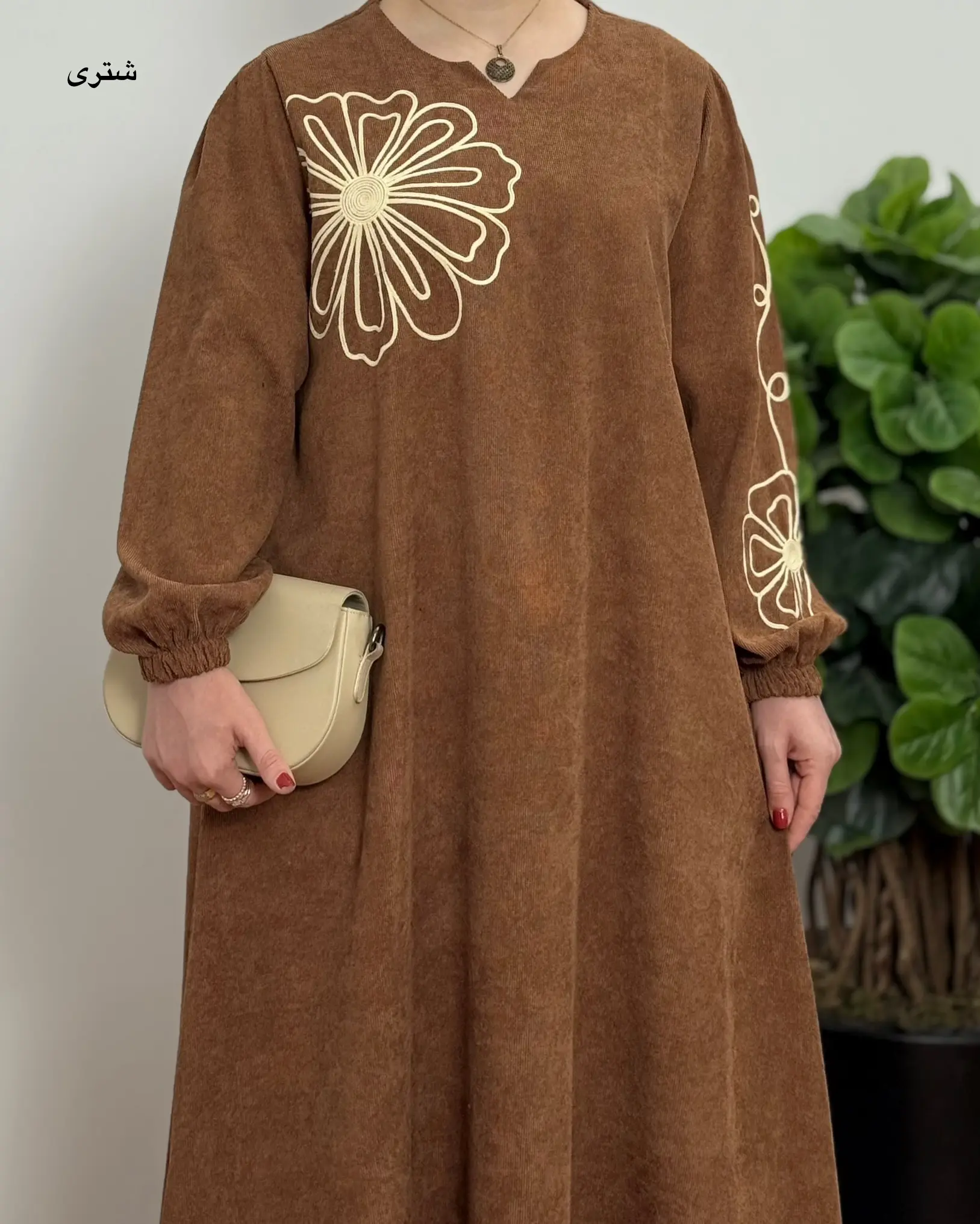 پیراهن مانتویی سوپر کلوش مهتاب ۱