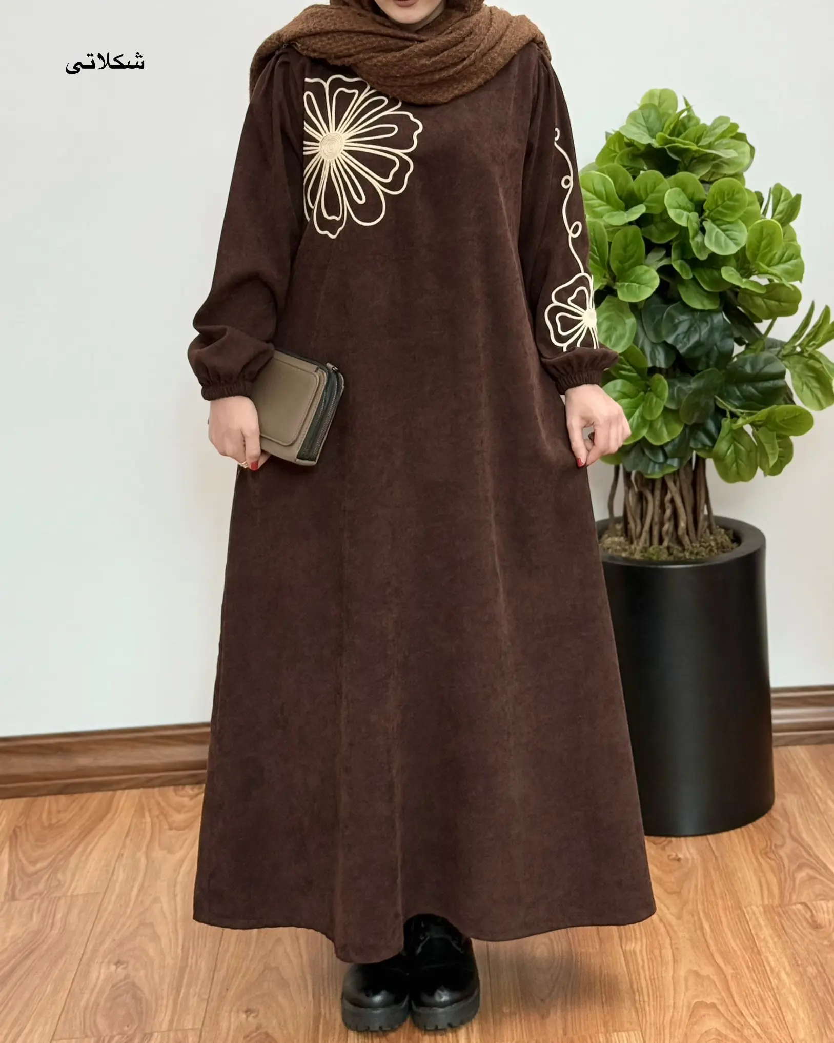 پیراهن مانتویی سوپر کلوش مهتاب ۱