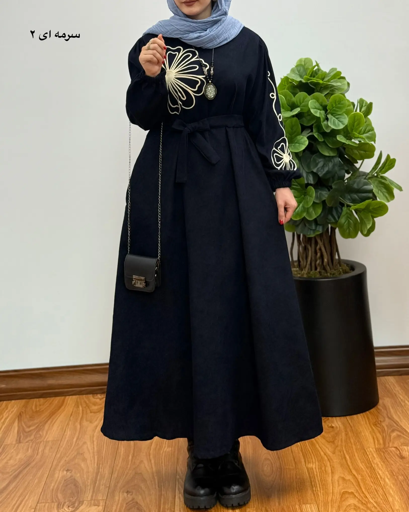 پیراهن مانتویی سوپر کلوش مهتاب ۱