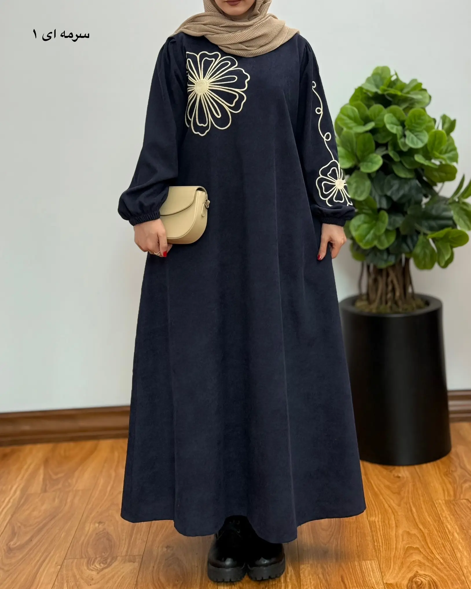 پیراهن مانتویی سوپر کلوش مهتاب ۱