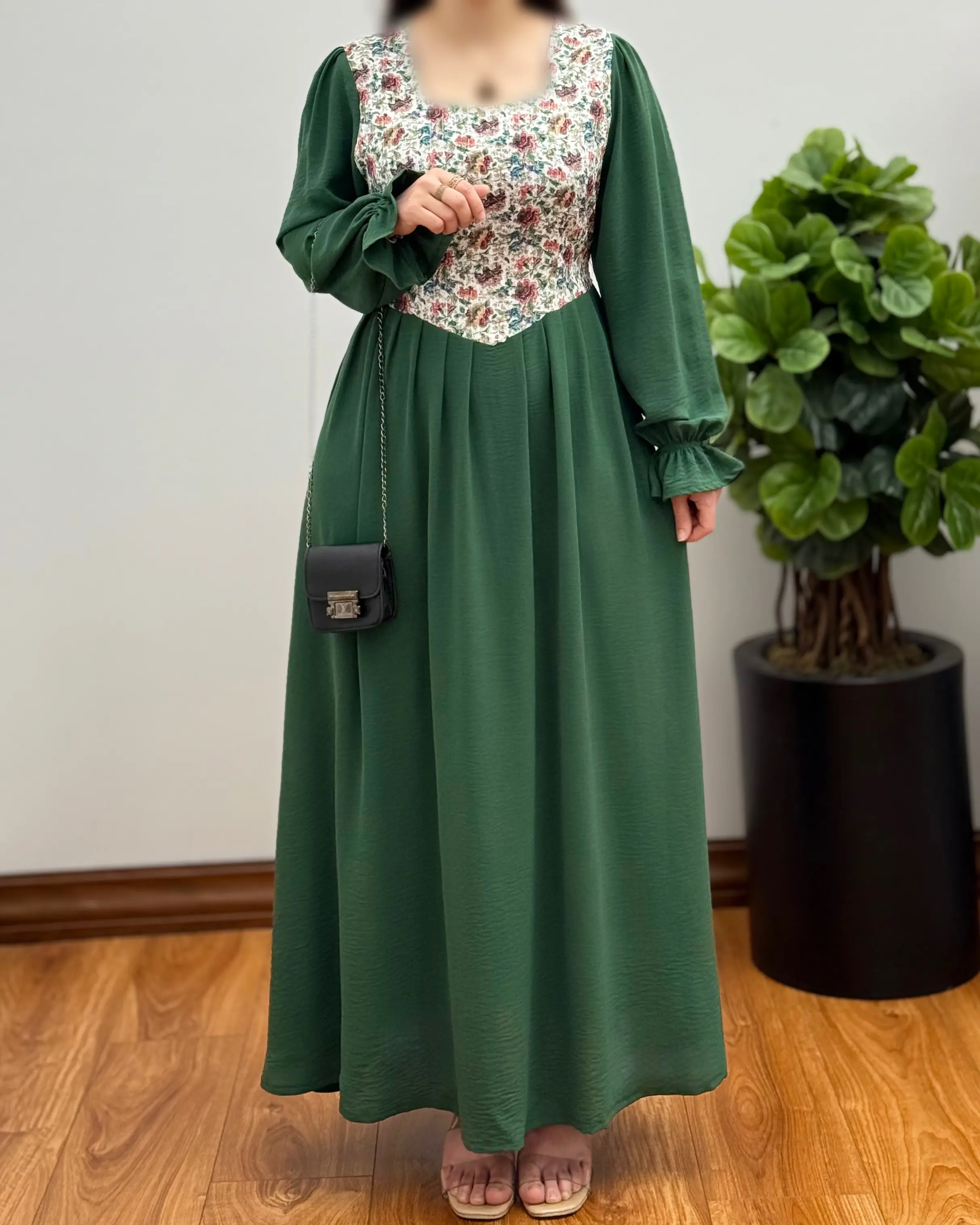 پیراهن مانتویی بلند مجلسی مدل سورنا