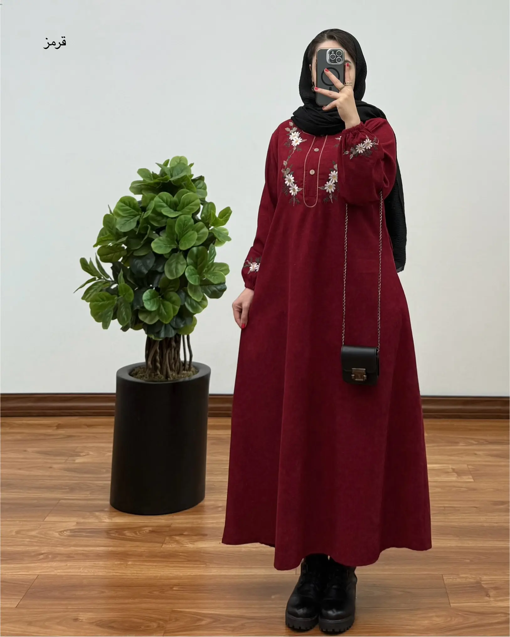 مانتو شهربانو کبریتی طرح گل ۵