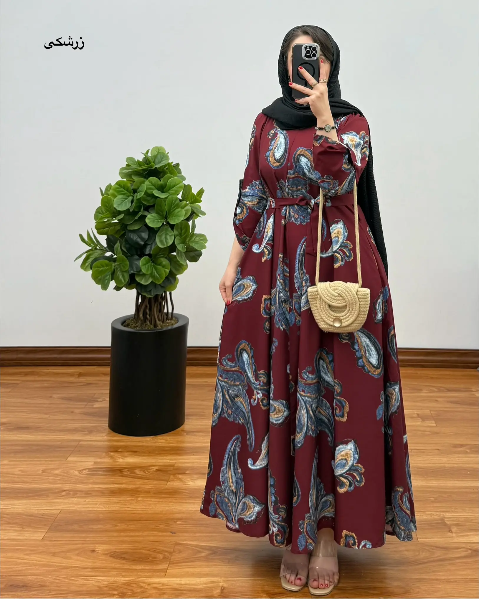 پیراهن مانتویی ایتالیایی ترمه ۶