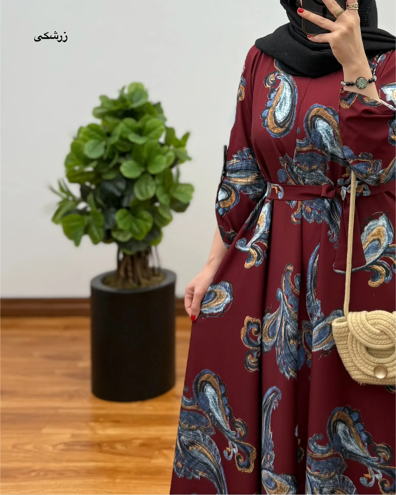 پیراهن مانتویی ایتالیایی ترمه ۶