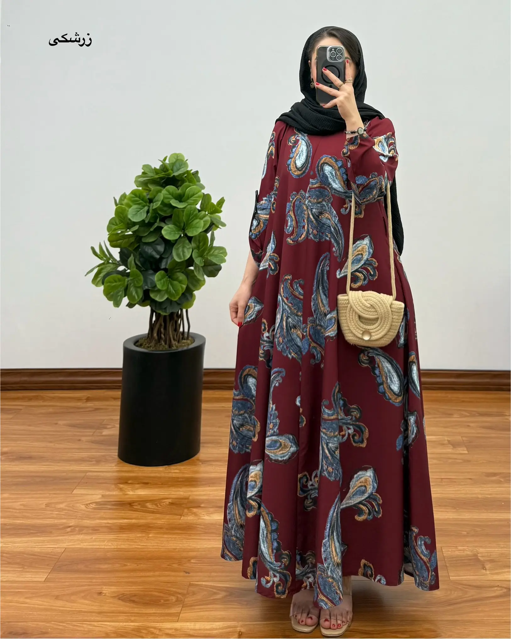 پیراهن مانتویی ایتالیایی ترمه ۶