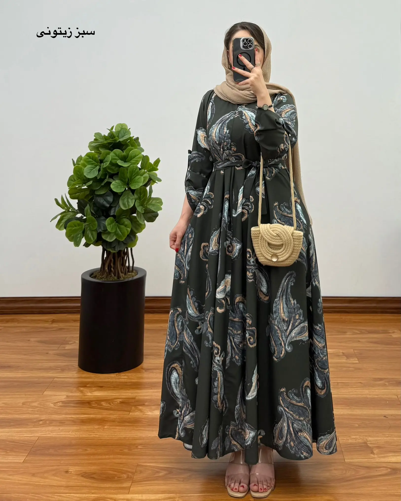 پیراهن مانتویی ایتالیایی ترمه ۶