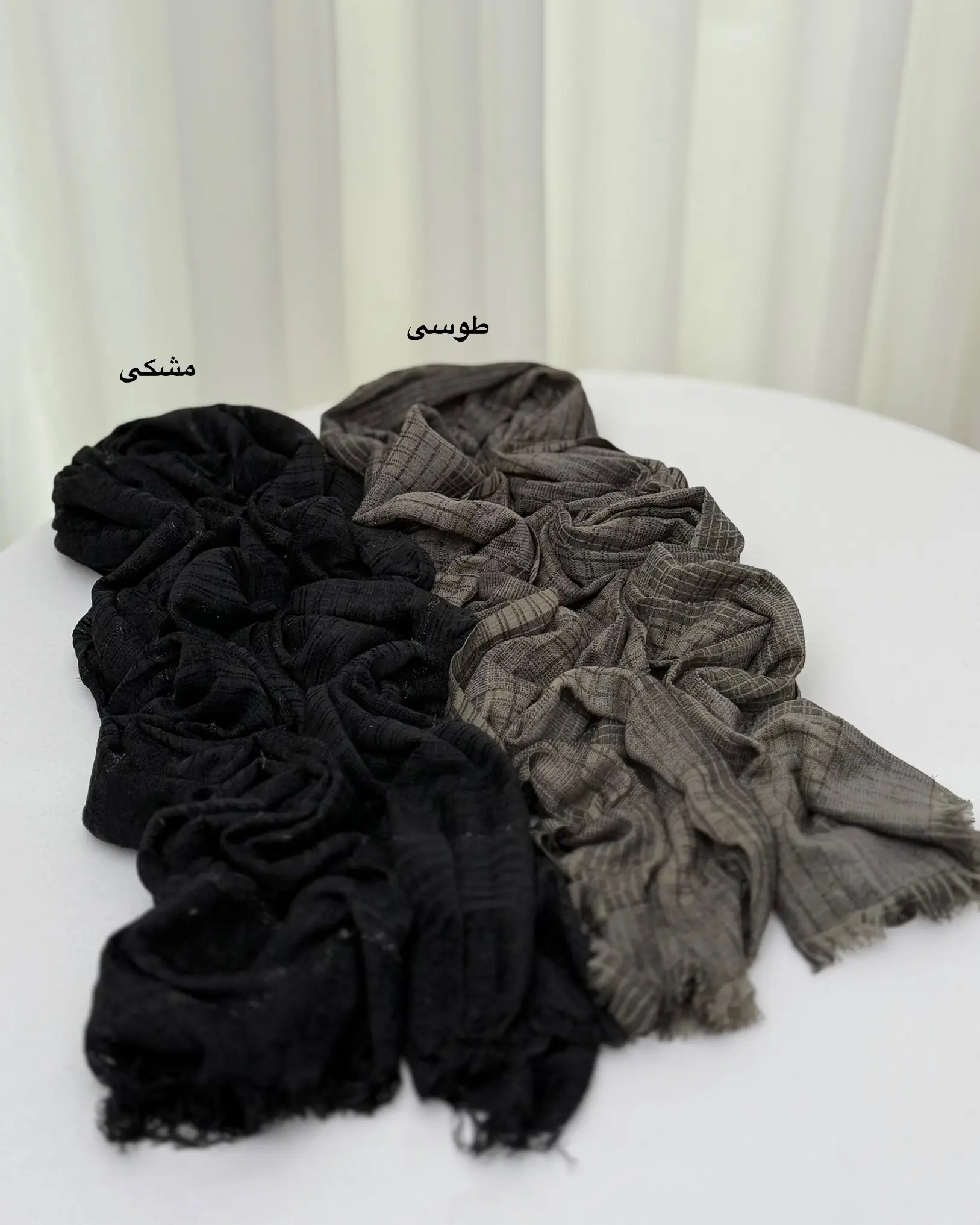 شال چهارخونه لمه