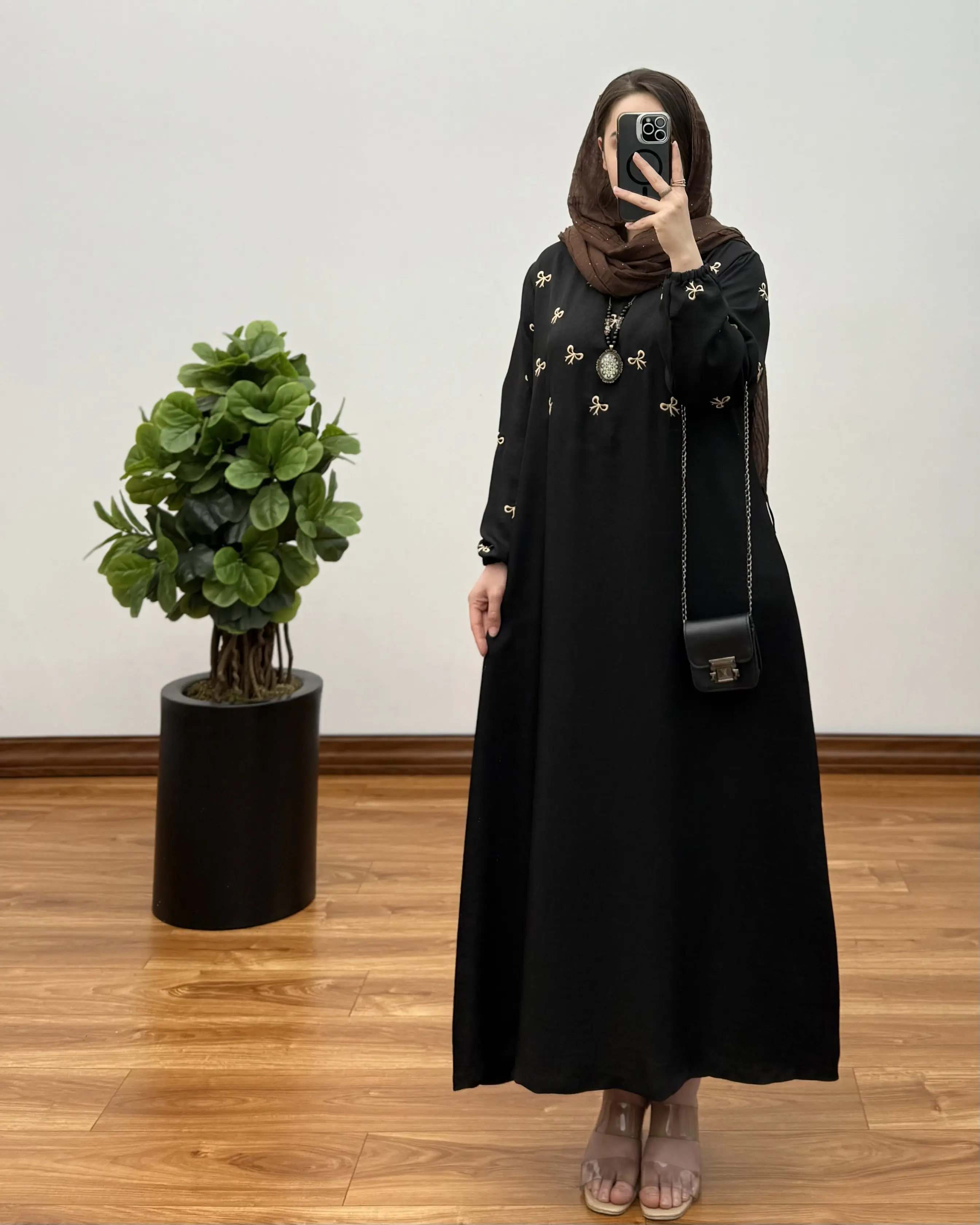 پیراهن مانتویی پاپیون بهاره