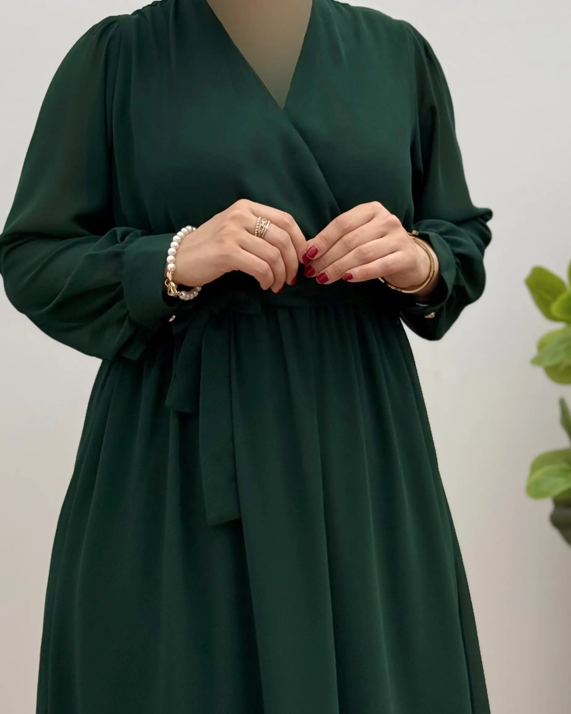 پیراهن حریر چپ و راستی ساده ۱