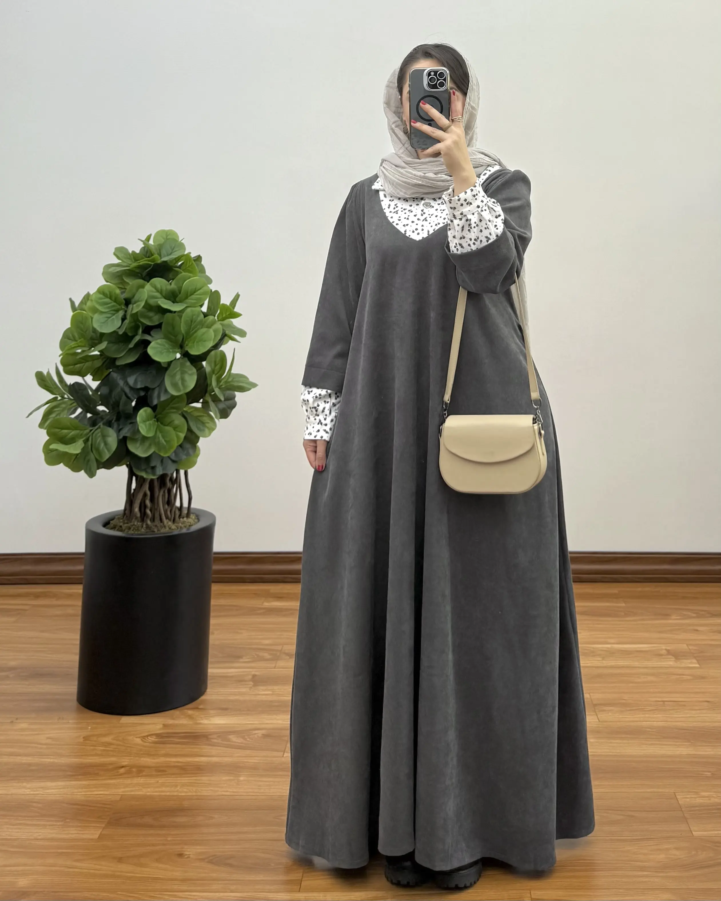 پیراهن مانتویی سوپر کلوش مهرانه ۳