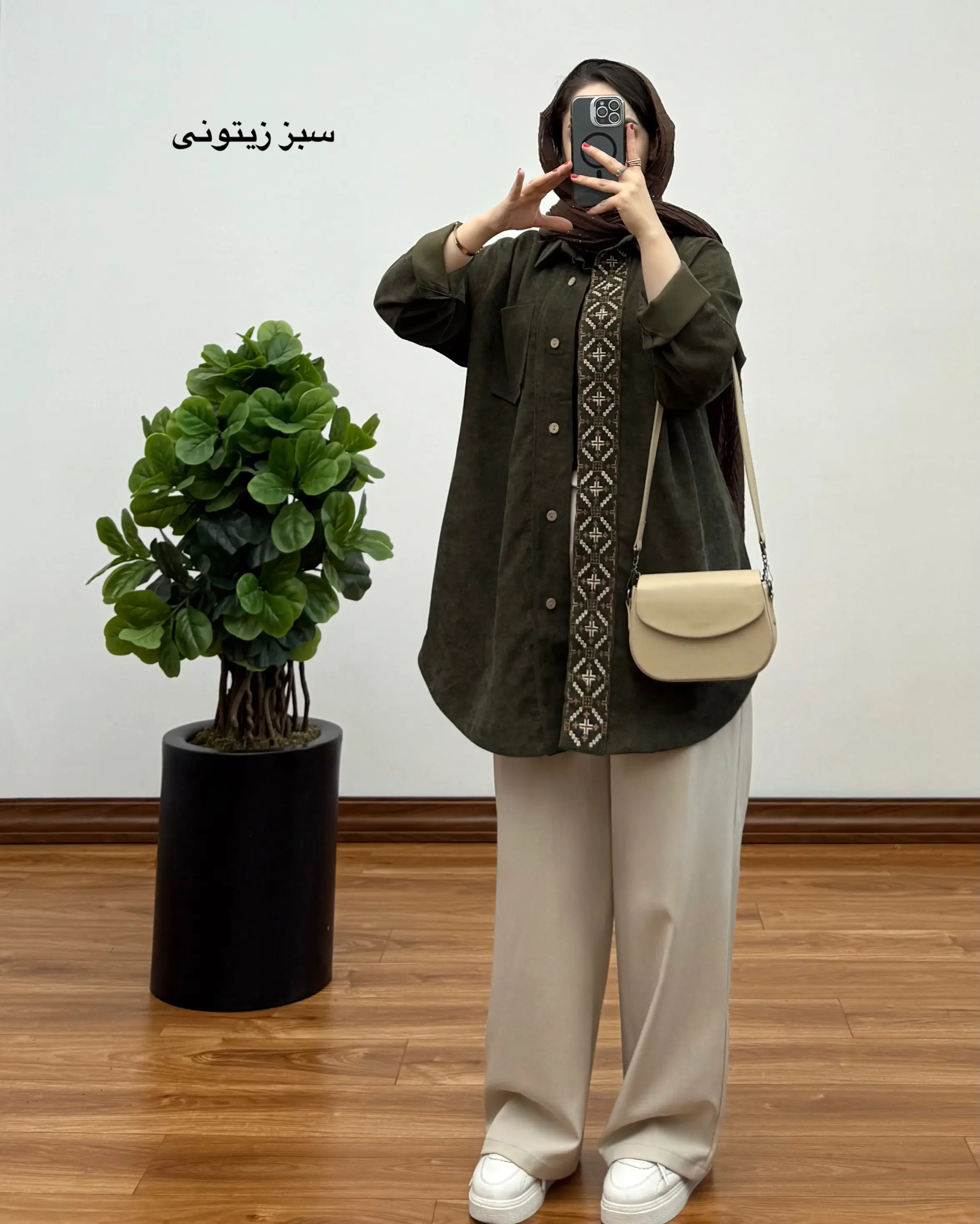 مانتو گلدوزی تک جیب