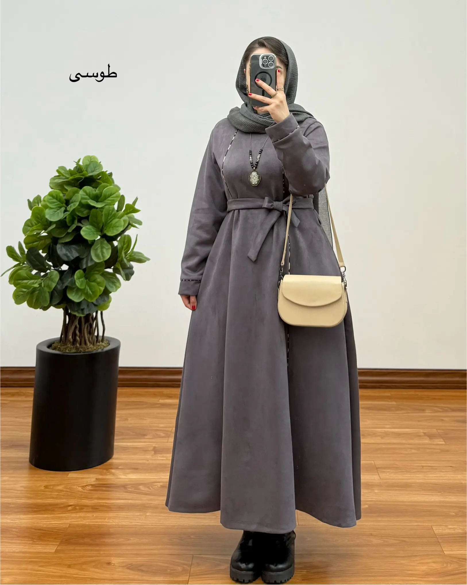 پیراهن مانتویی سوپر کلوش سوییت