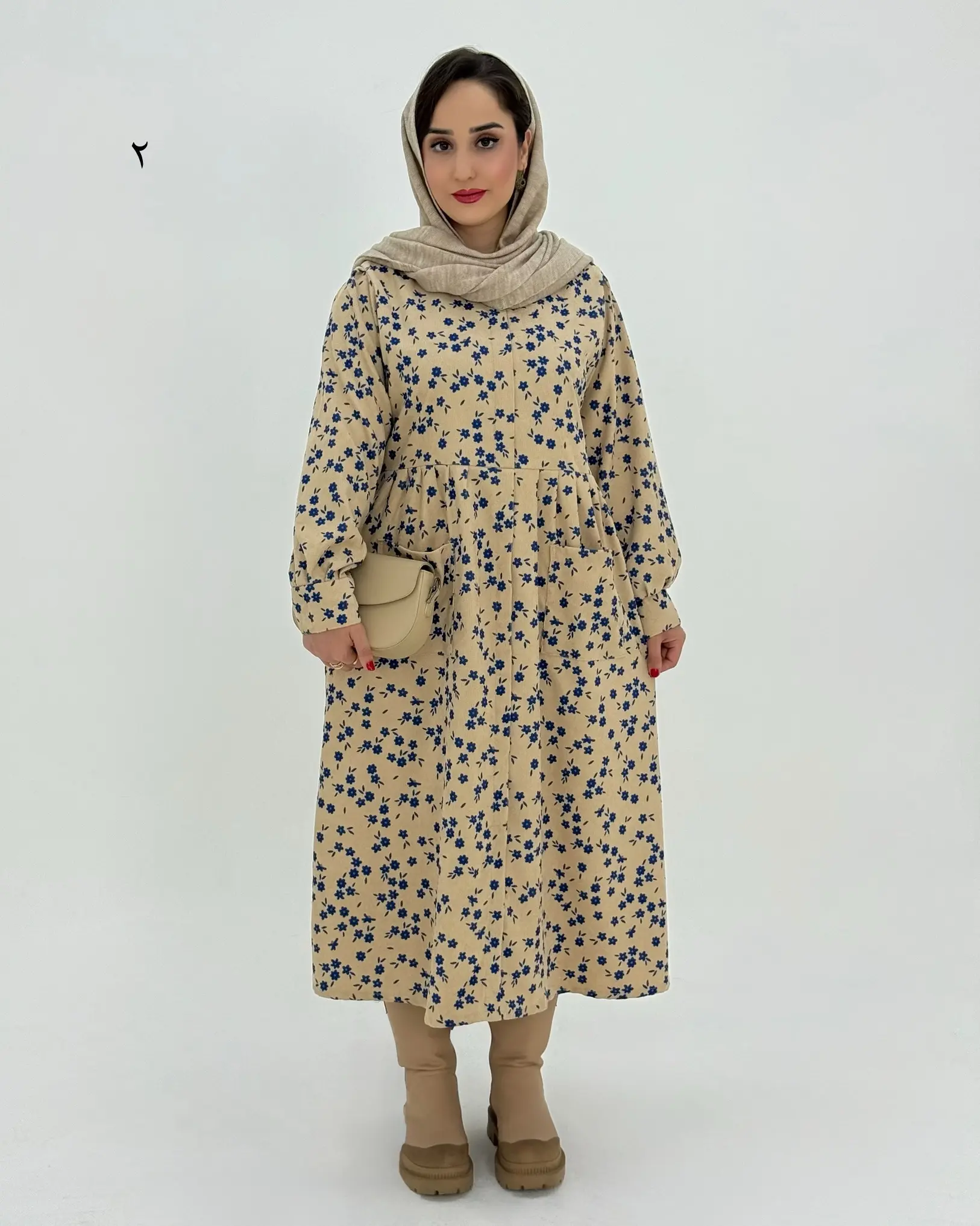پیراهن مانتویی نورا