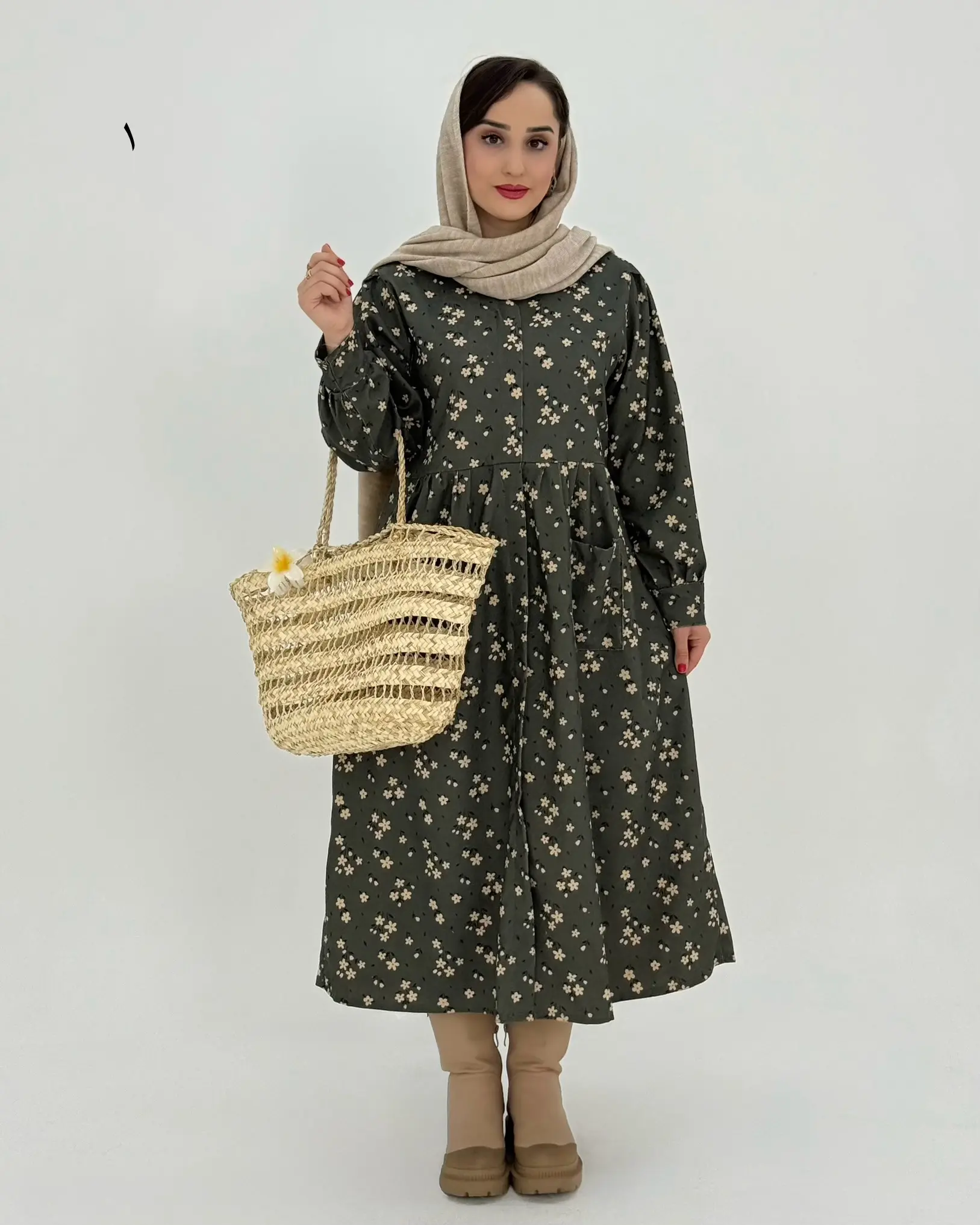پیراهن مانتویی نورا