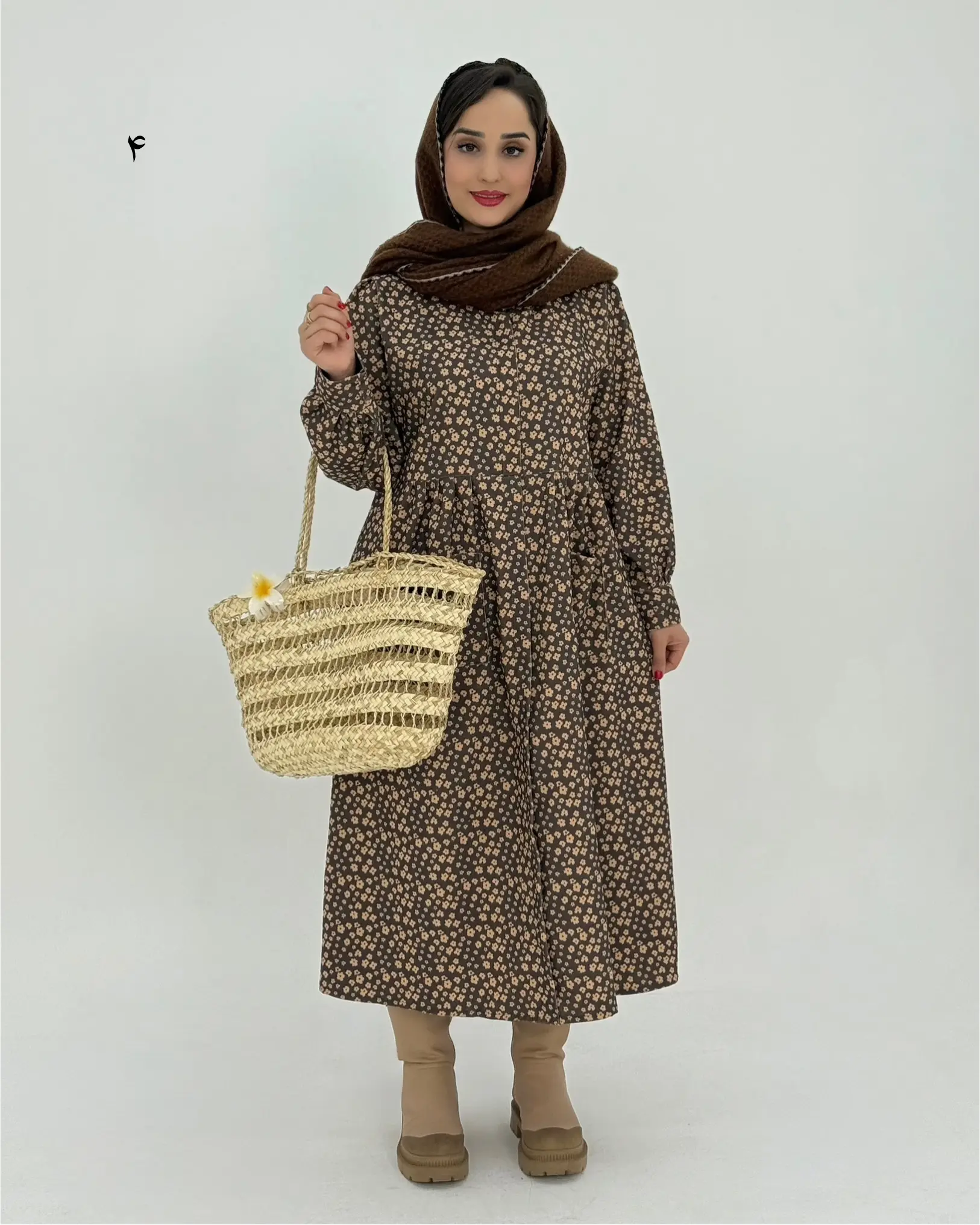 پیراهن مانتویی نورا