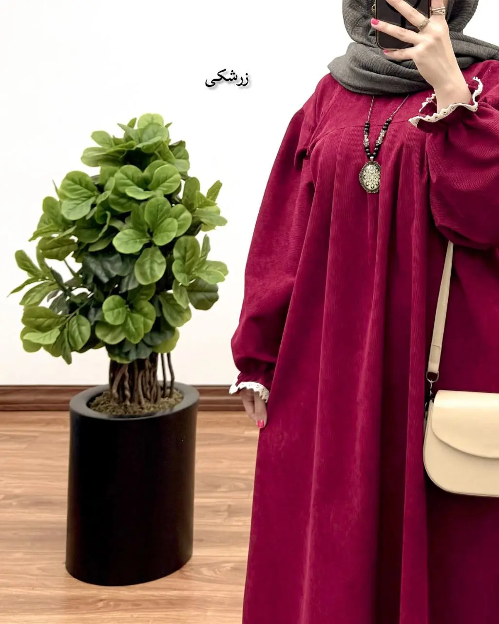 مانتو آیناز (با پارچه کبریتی) ۴