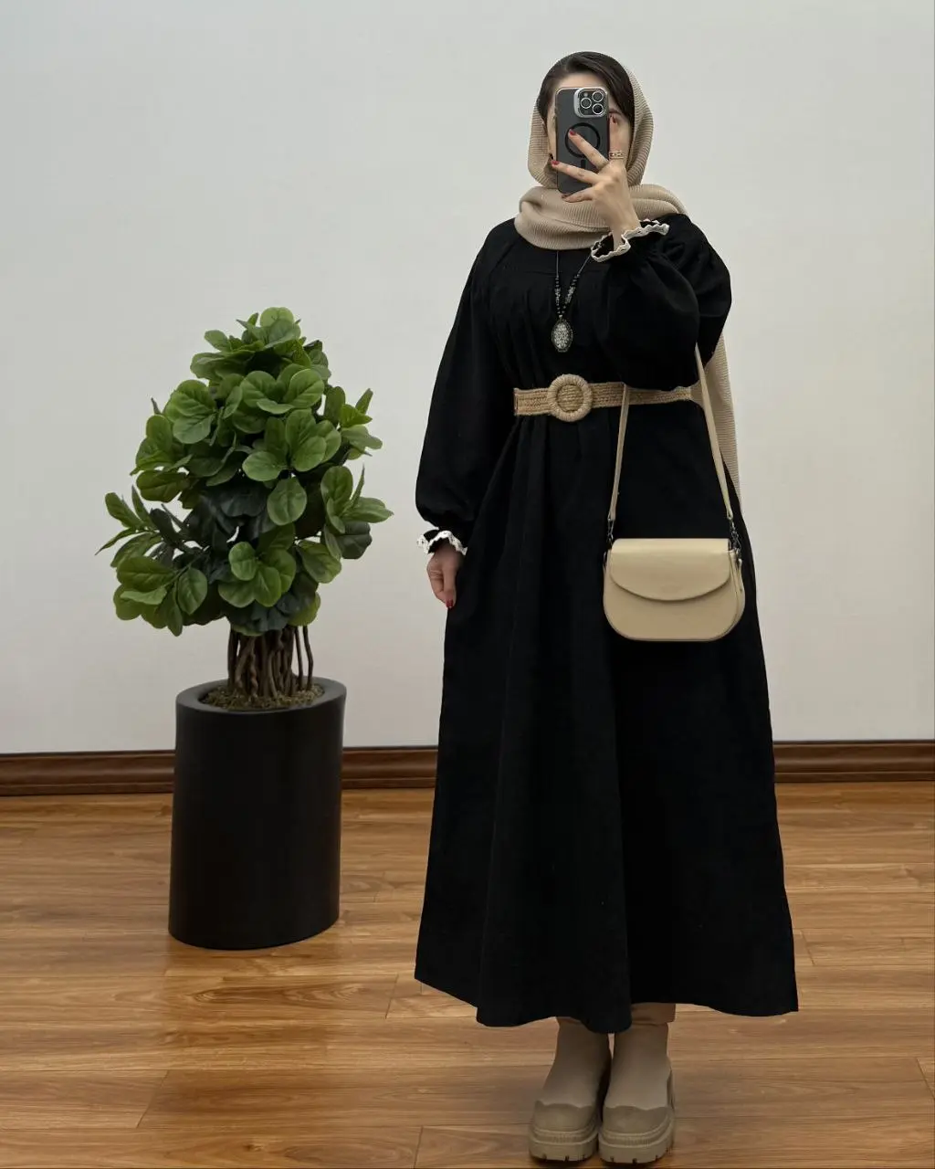 مانتو آیناز (با پارچه کبریتی) ۴