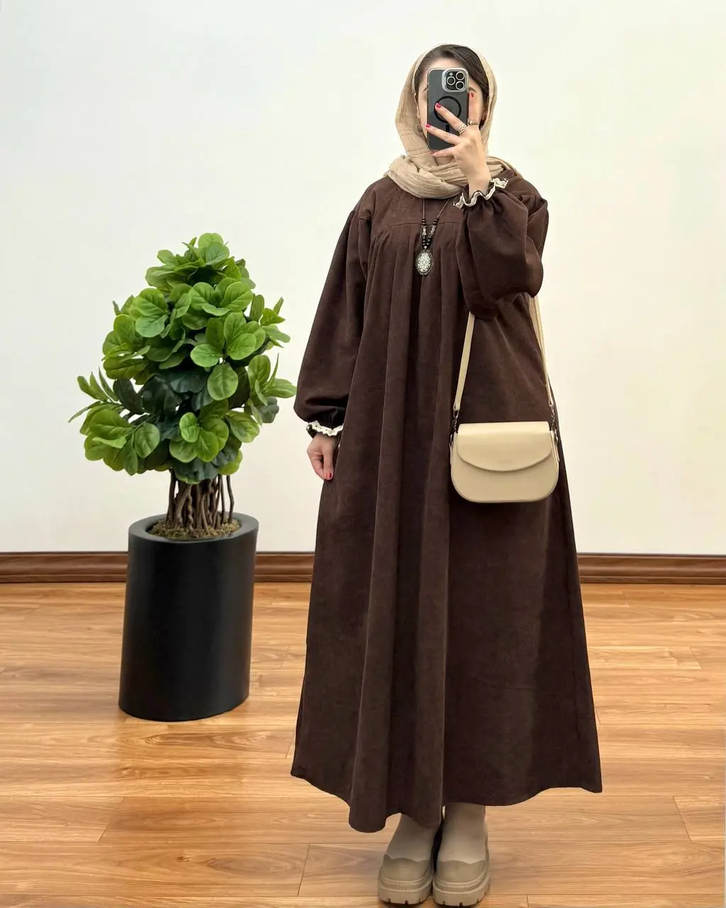 مانتو آیناز (با پارچه کبریتی) ۴