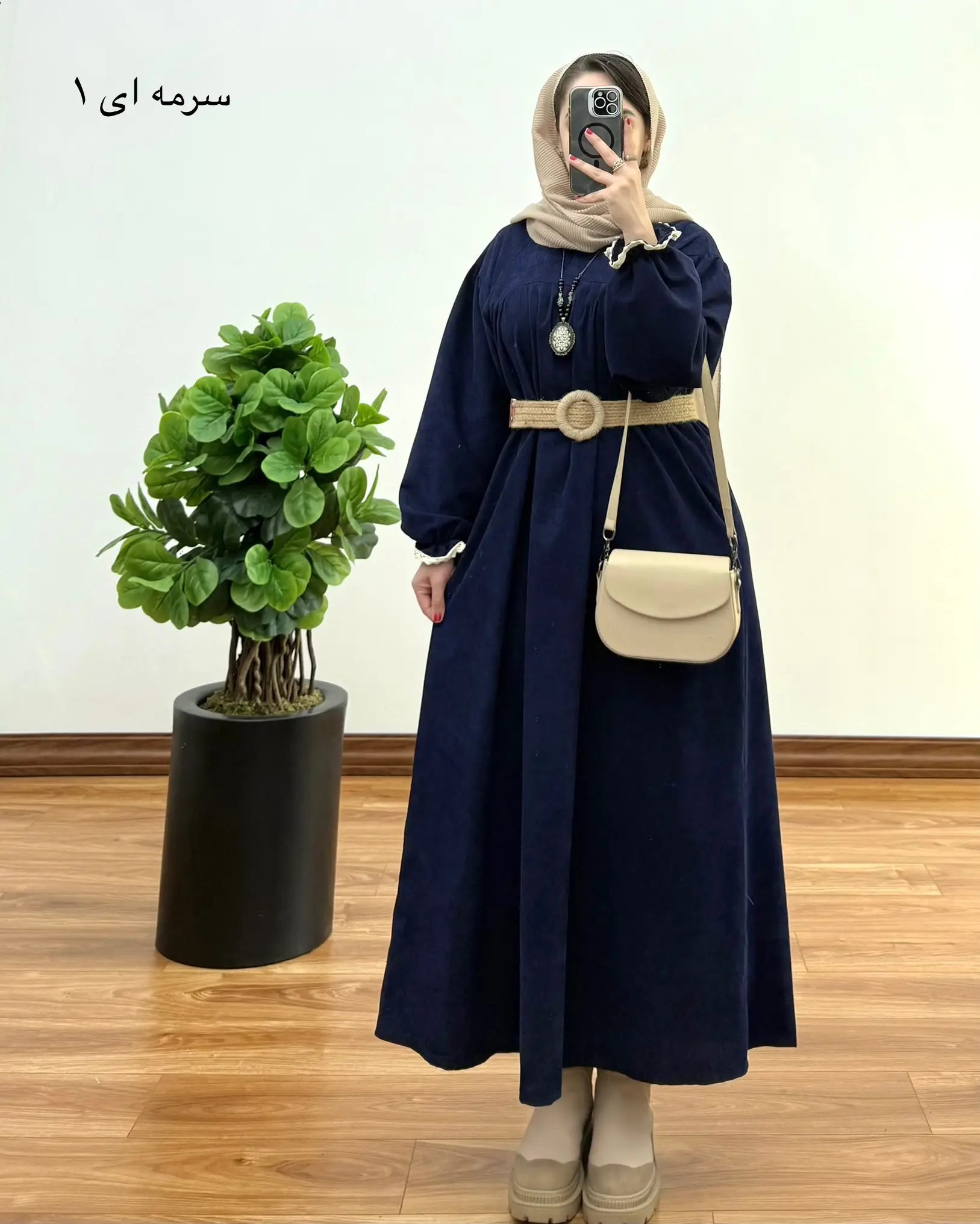 مانتو آیناز ( با پارچه کبریتی ) ۳