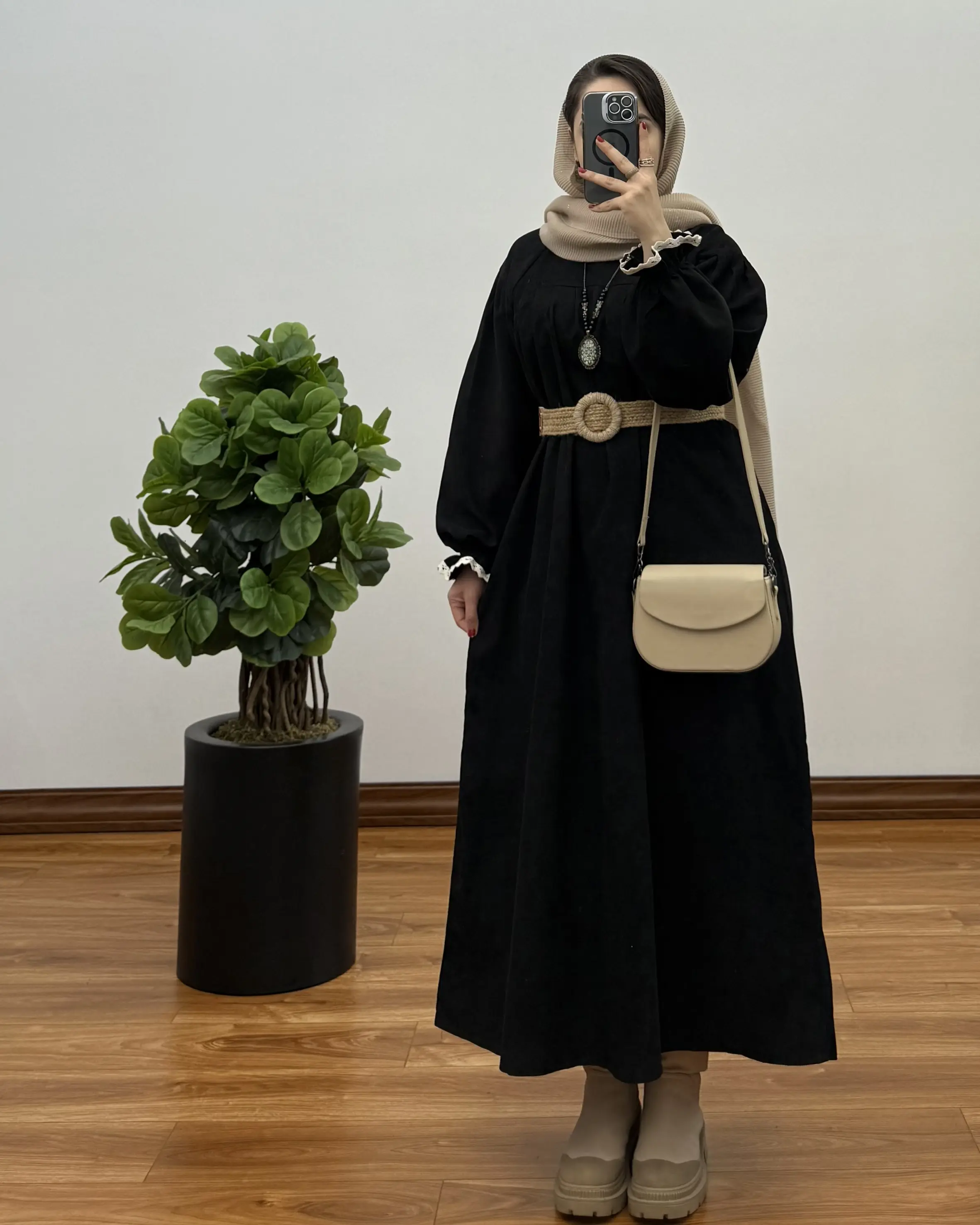 مانتو آیناز ( با پارچه کبریتی ) ۳