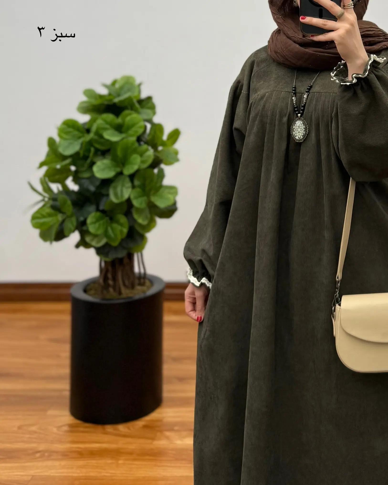 مانتو آیناز ( با پارچه کبریتی ) ۳