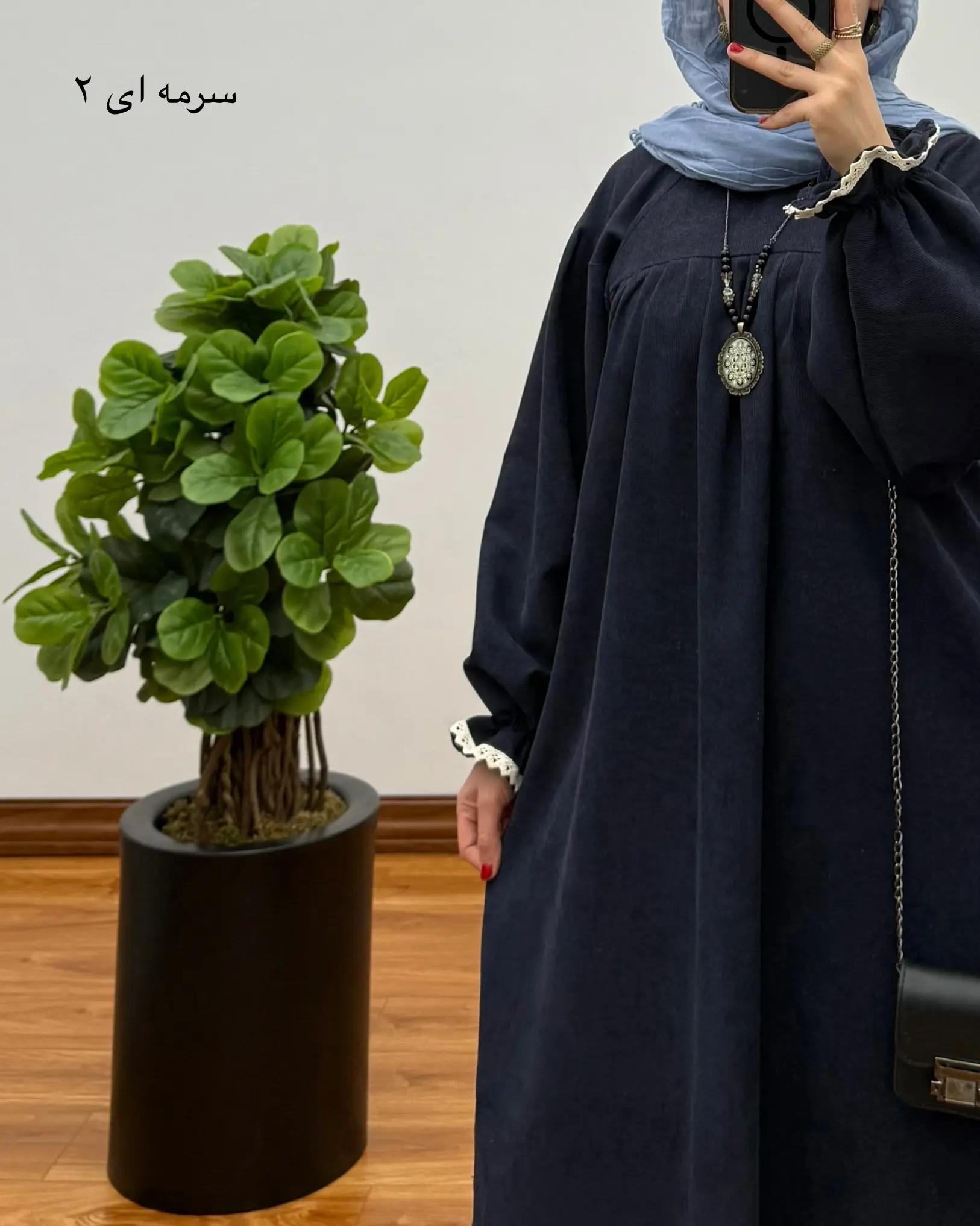 مانتو آیناز ( با پارچه کبریتی ) ۳