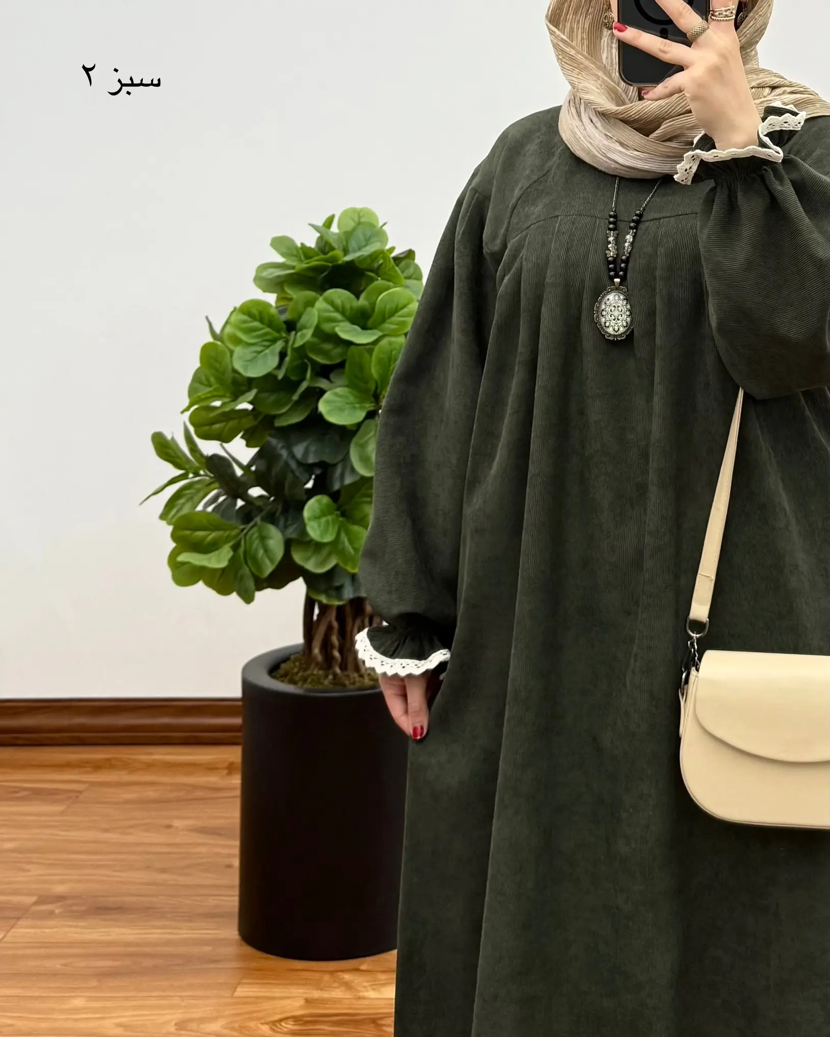 مانتو آیناز ( با پارچه کبریتی ) ۳