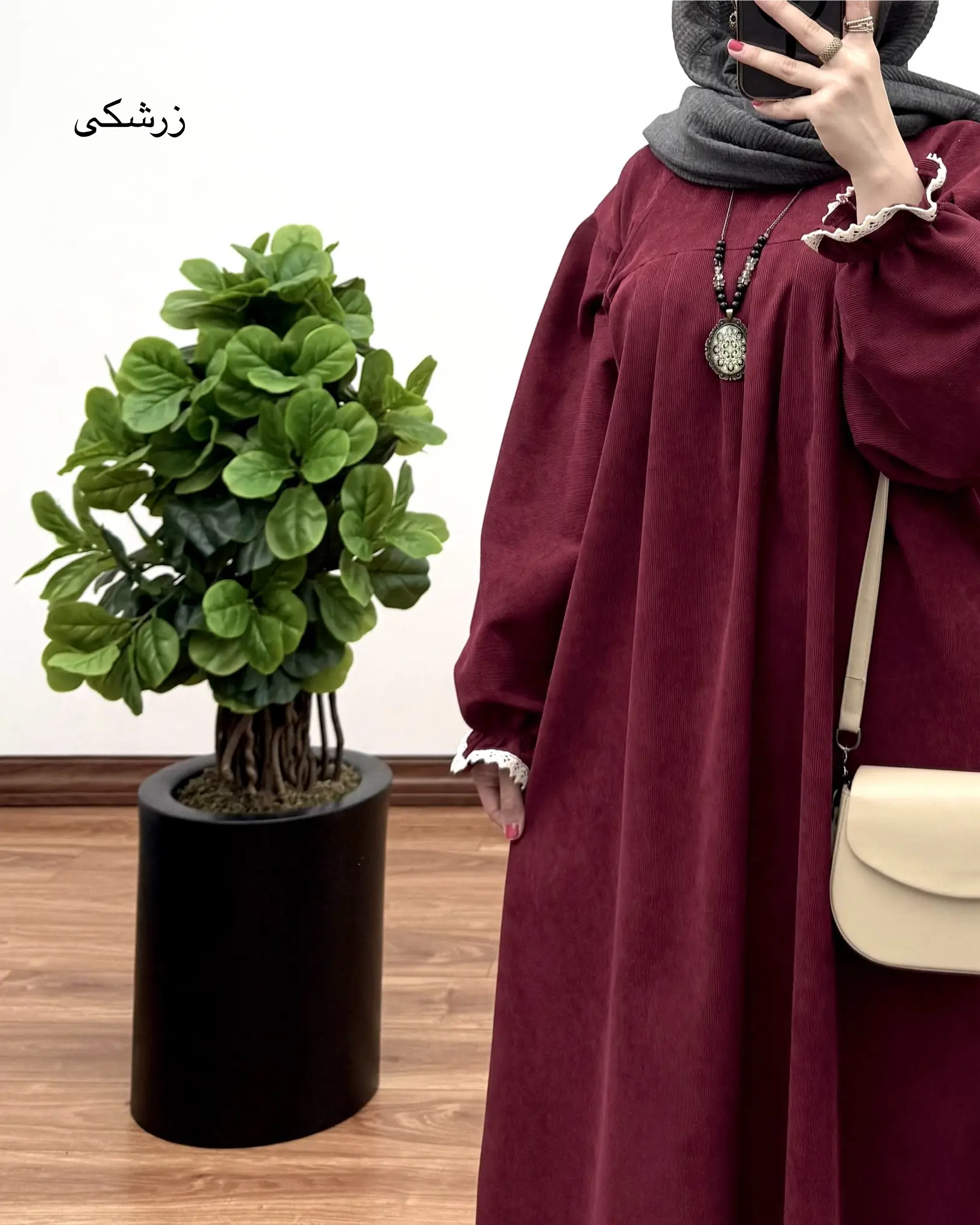 مانتو آیناز ( با پارچه کبریتی ) ۳