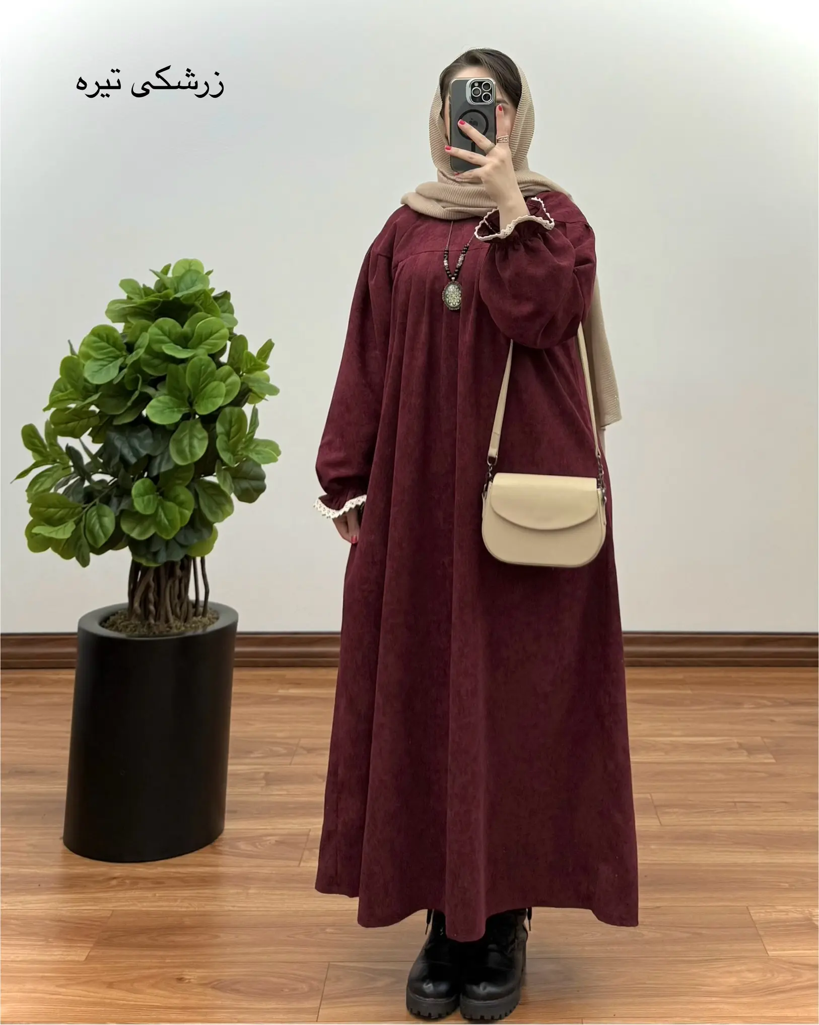 مانتو آیناز ( با پارچه کبریتی ) ۳