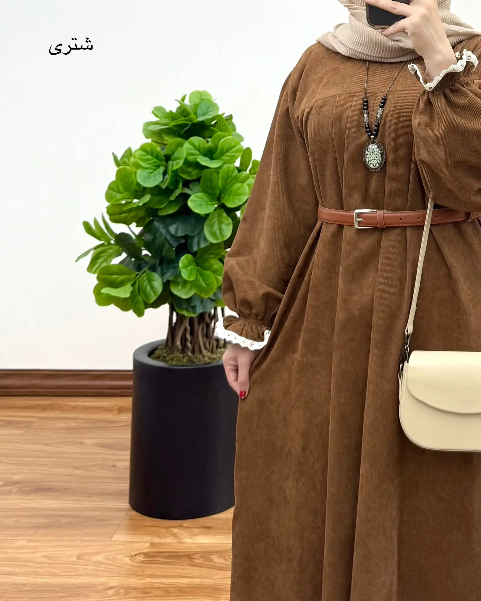 مانتو آیناز ( با پارچه کبریتی ) ۳