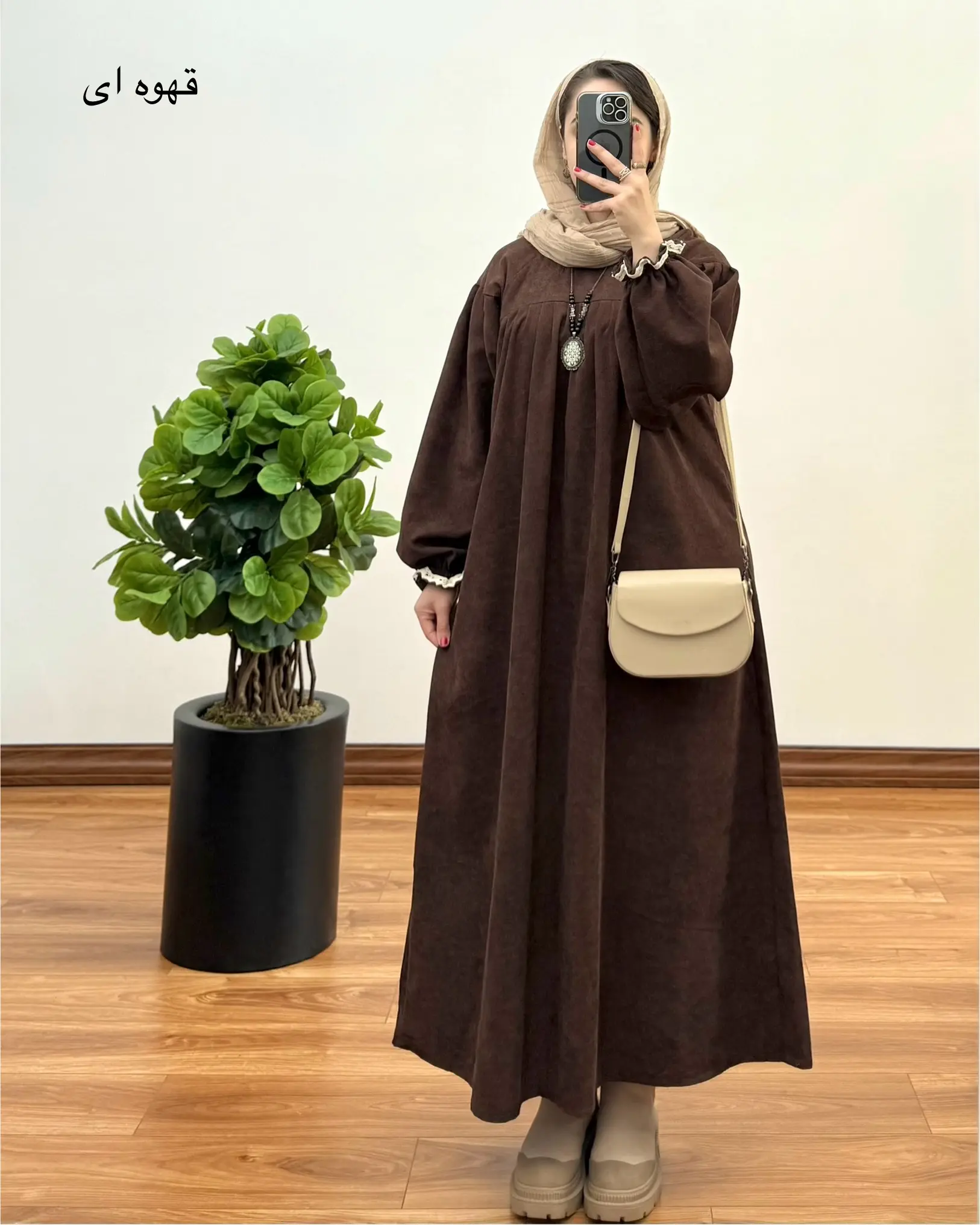 مانتو آیناز ( با پارچه کبریتی ) ۳