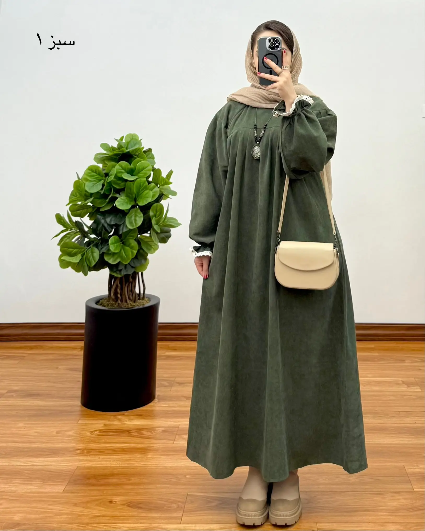 مانتو آیناز ( با پارچه کبریتی ) ۳