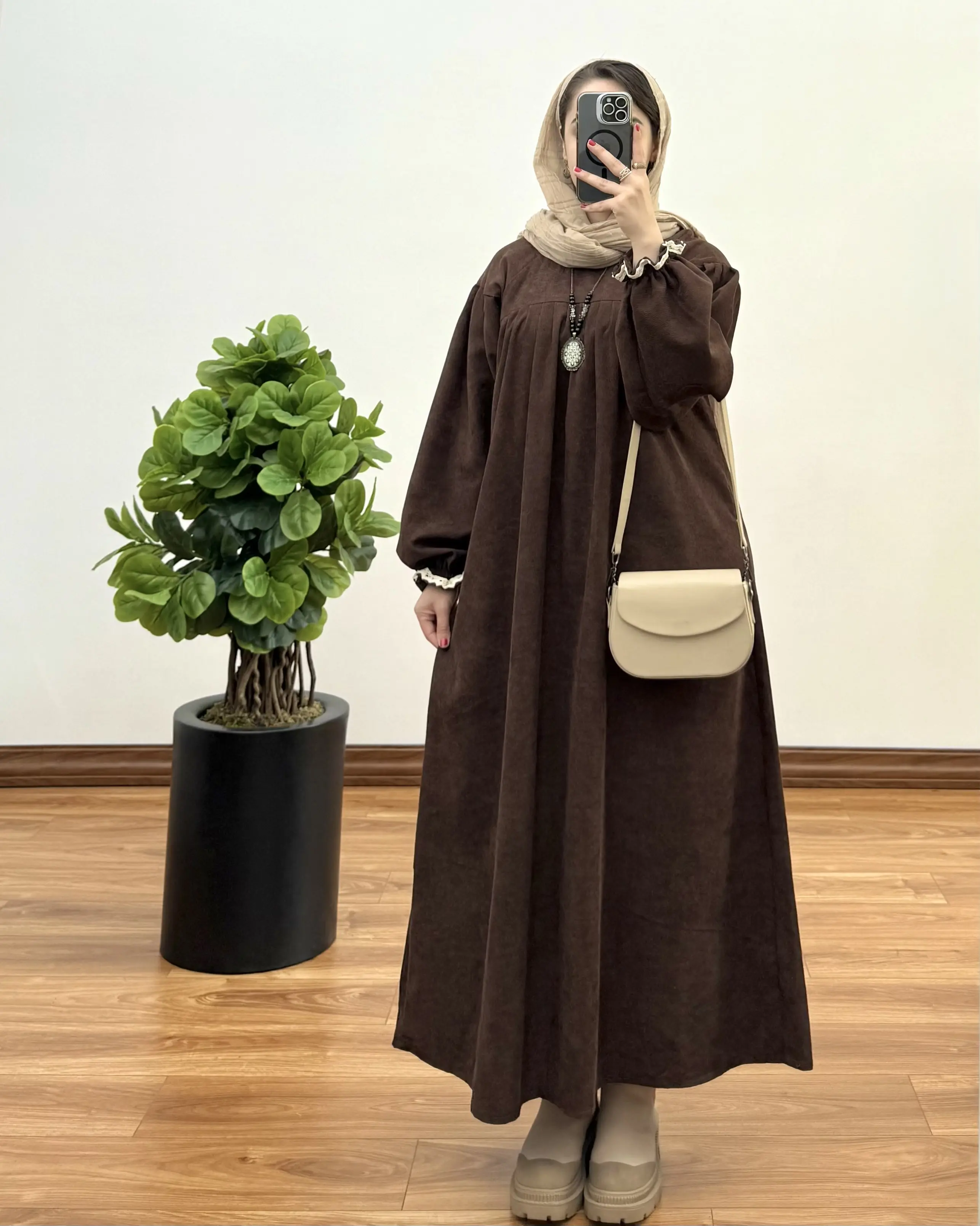 مانتو آیناز ( با پارچه کبریتی ) ۳