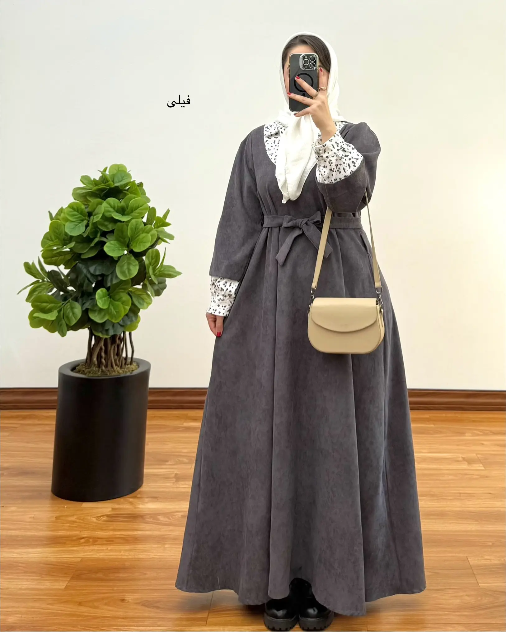 پیراهن مانتویی سوپر کلوش مهرانه ۱