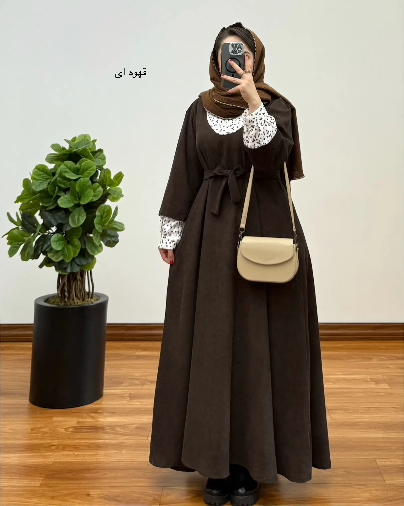 پیراهن مانتویی سوپر کلوش مهرانه ۱