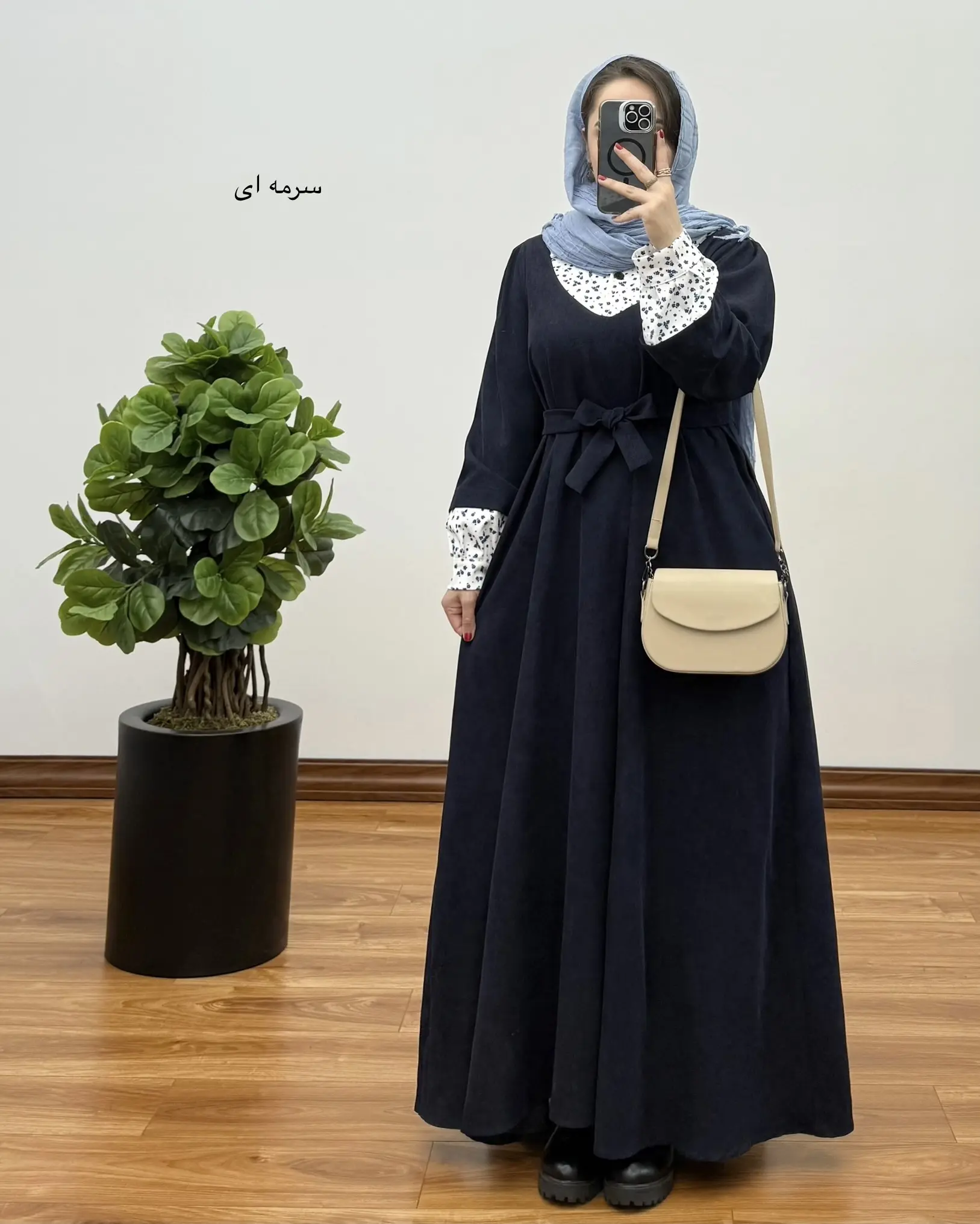 پیراهن مانتویی سوپر کلوش مهرانه ۱