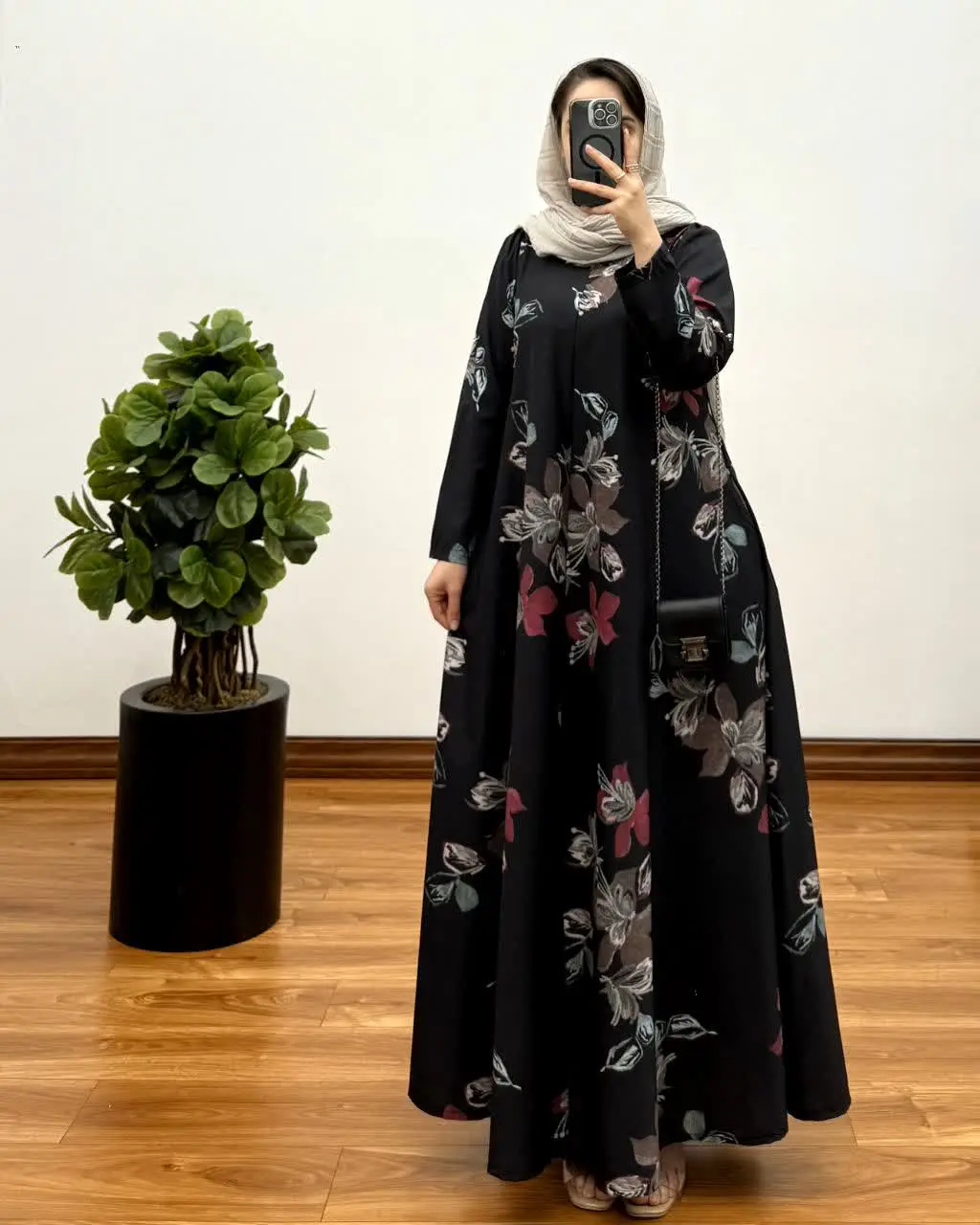 پیراهن مانتویی تمام کلوش رها