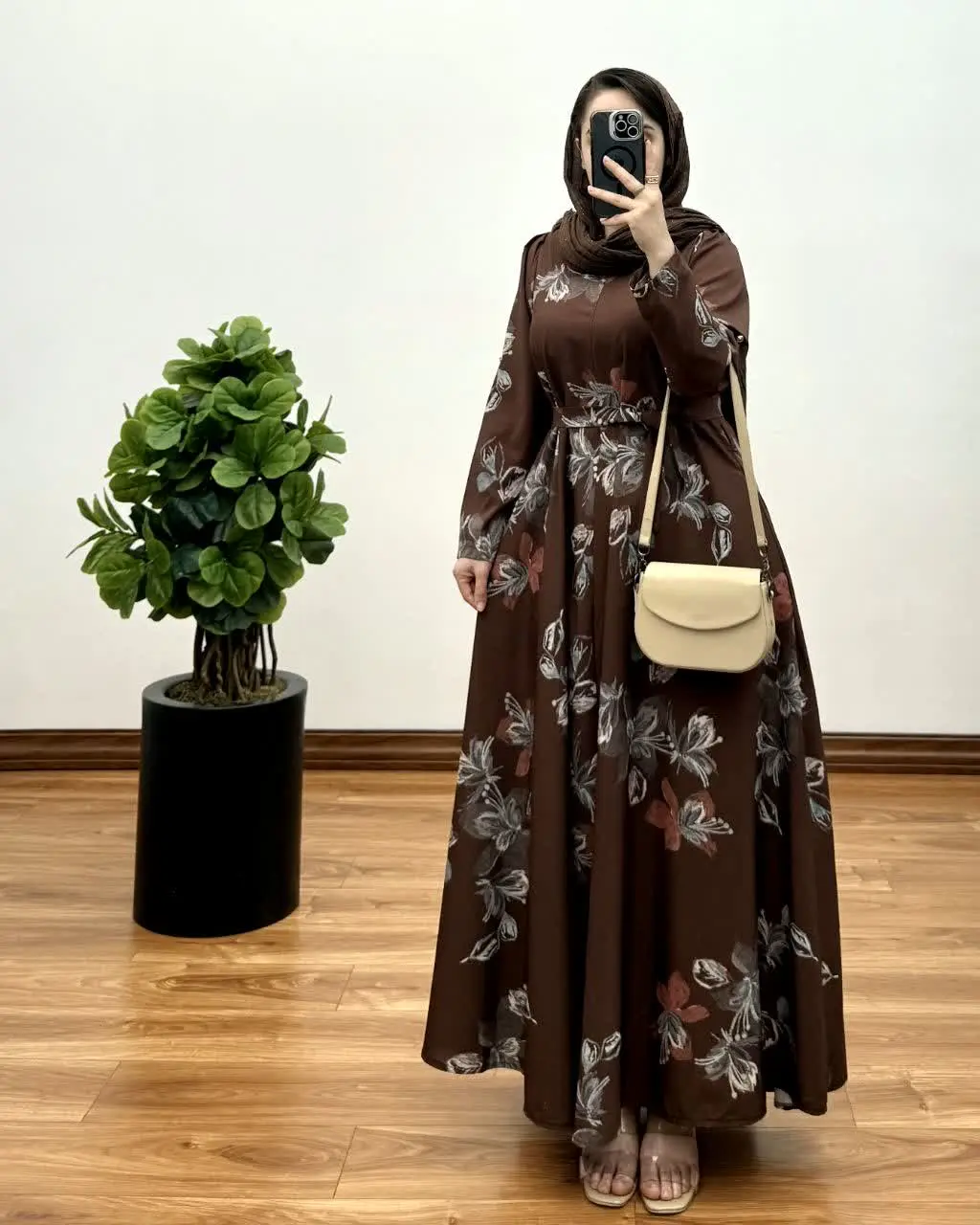 پیراهن مانتویی تمام کلوش رها