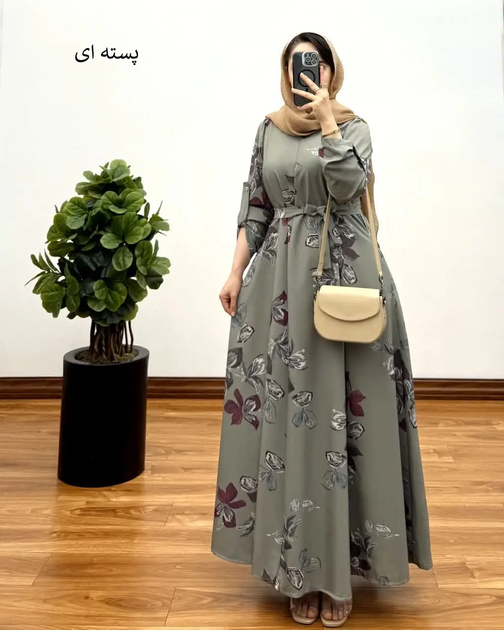 پیراهن مانتویی تمام کلوش رها