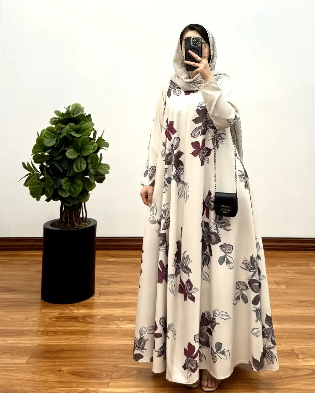 پیراهن مانتویی تمام کلوش رها