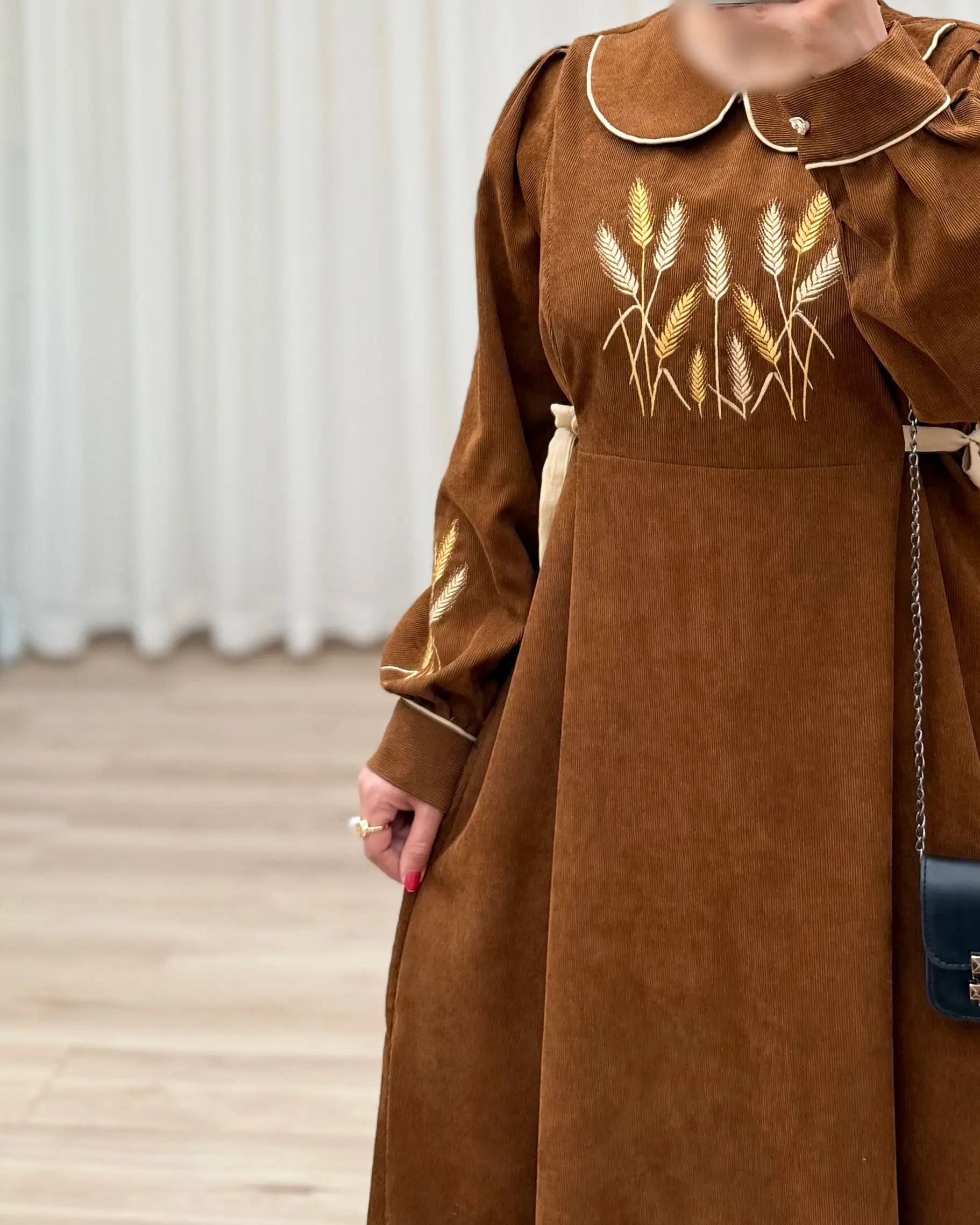 کفتان کبریتی گلدوزی مدل پاییزه