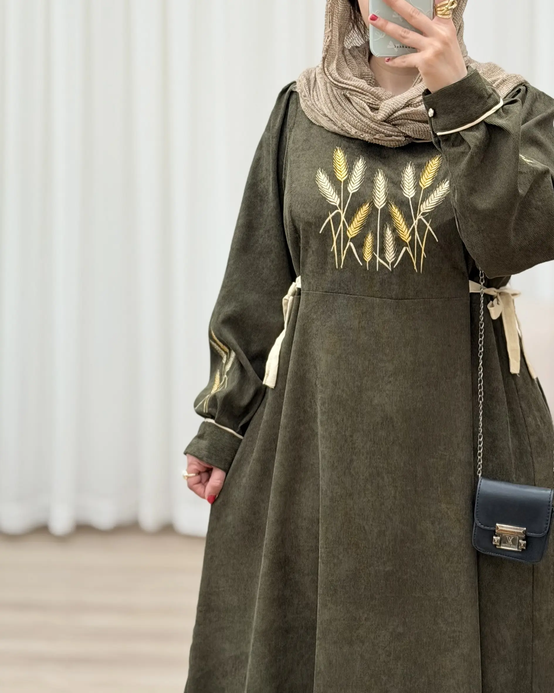 کفتان کبریتی گلدوزی مدل پاییزه